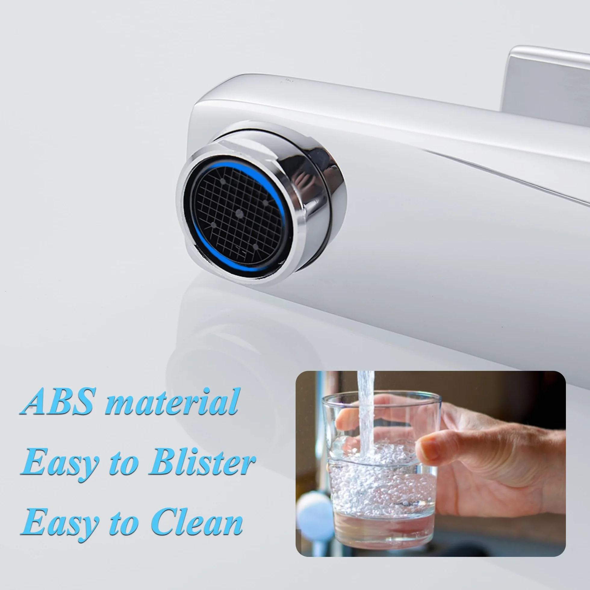 GRICOL Grifo Lavabo de Baño Grifo Monocomando para Lavabo Latón Mezclador de Lavabo Agua Fría y Caliente Grifo para Baño Cromo Plata