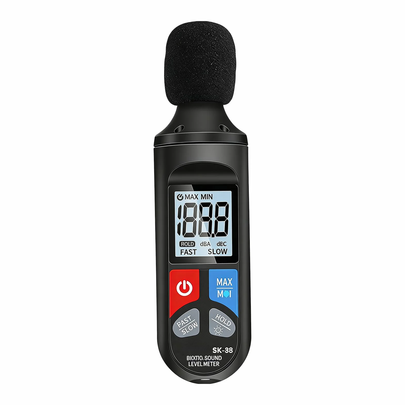 Medidor de decibelios 30-130dB Sensor de sonido, probador de nivel de ruido