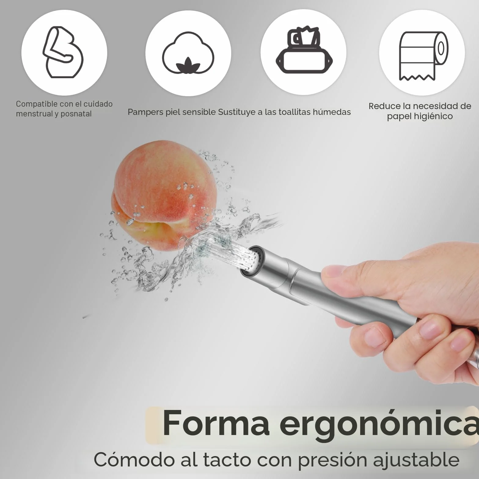Kit de Pulverizador de Bidé de Mano, Ducha Bidet Acero Inoxidable 1.5m Manguera