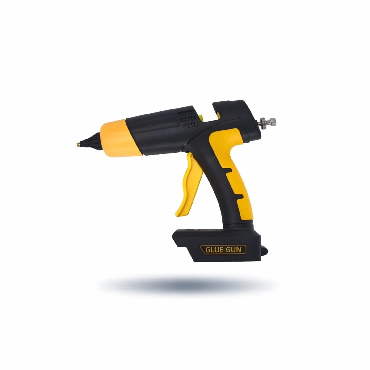 Pistola De Silicona, Herramienta de pistola de pegamento caliente inalámbrica 120W 12V con control de temperatura de pantalla digital Batería reemplazable y boquilla Use barras de pegamento de 11 mm P