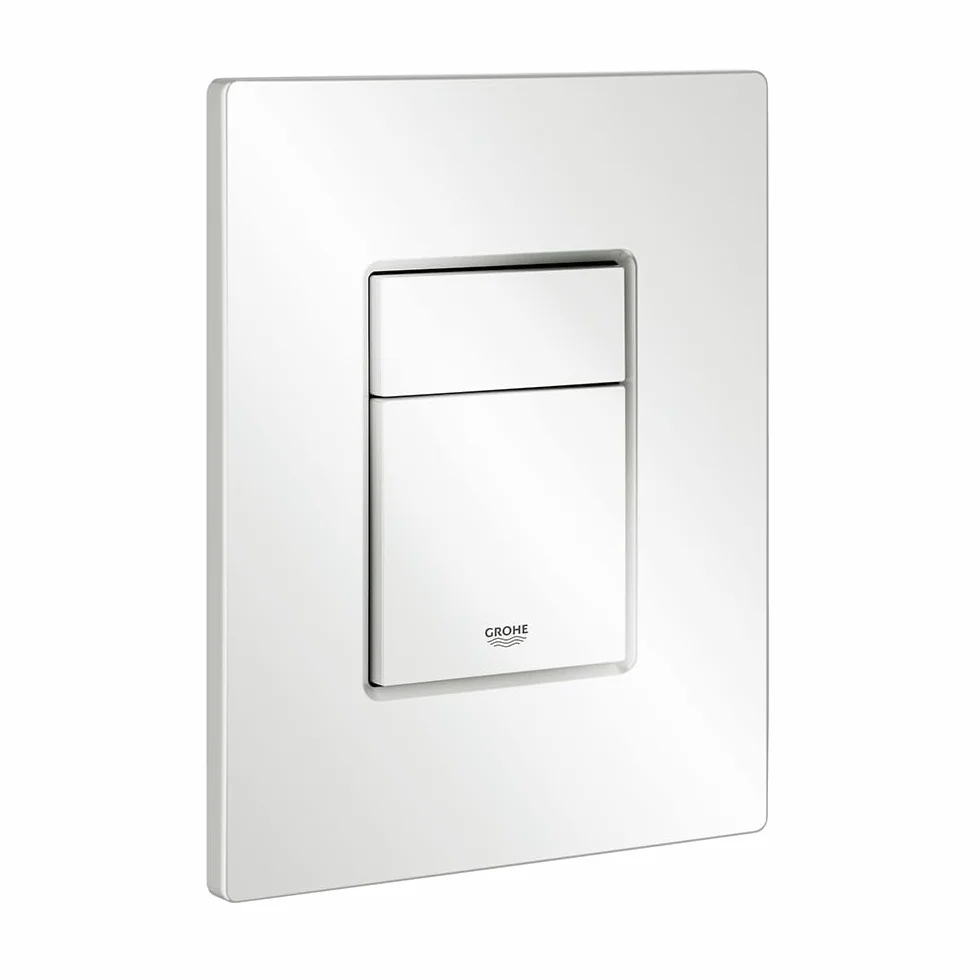 GROHE Skate Cosmopolitan Escudo, Pulsador para WC, Blanco alpino, 156 x 197 mm, 38732SH0