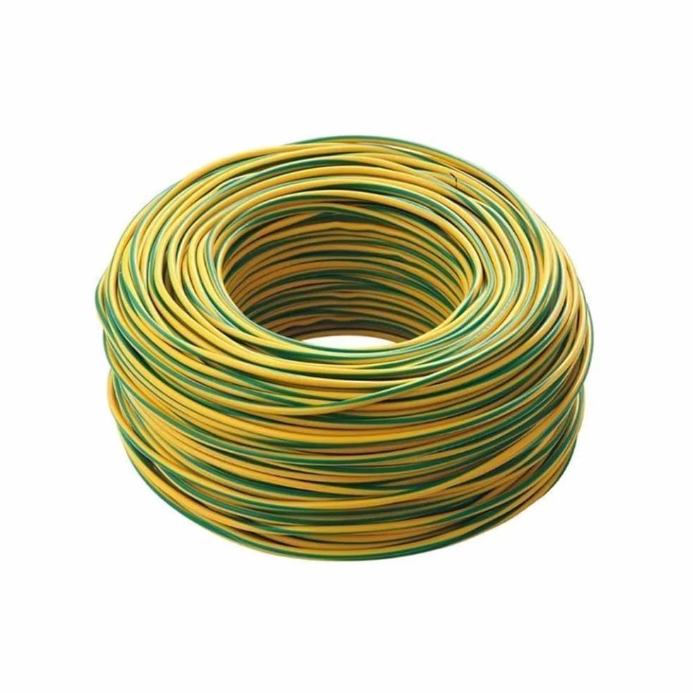 Cable ICEL Eléctrico Unipolar Aislante FS17 Madeja para Instalaciones Casa Comerciales Construcción 4 Madejas Da 100M 400M Total Color Blu-Nero-Marrone-Giallo/Verde - 1,5 MM
