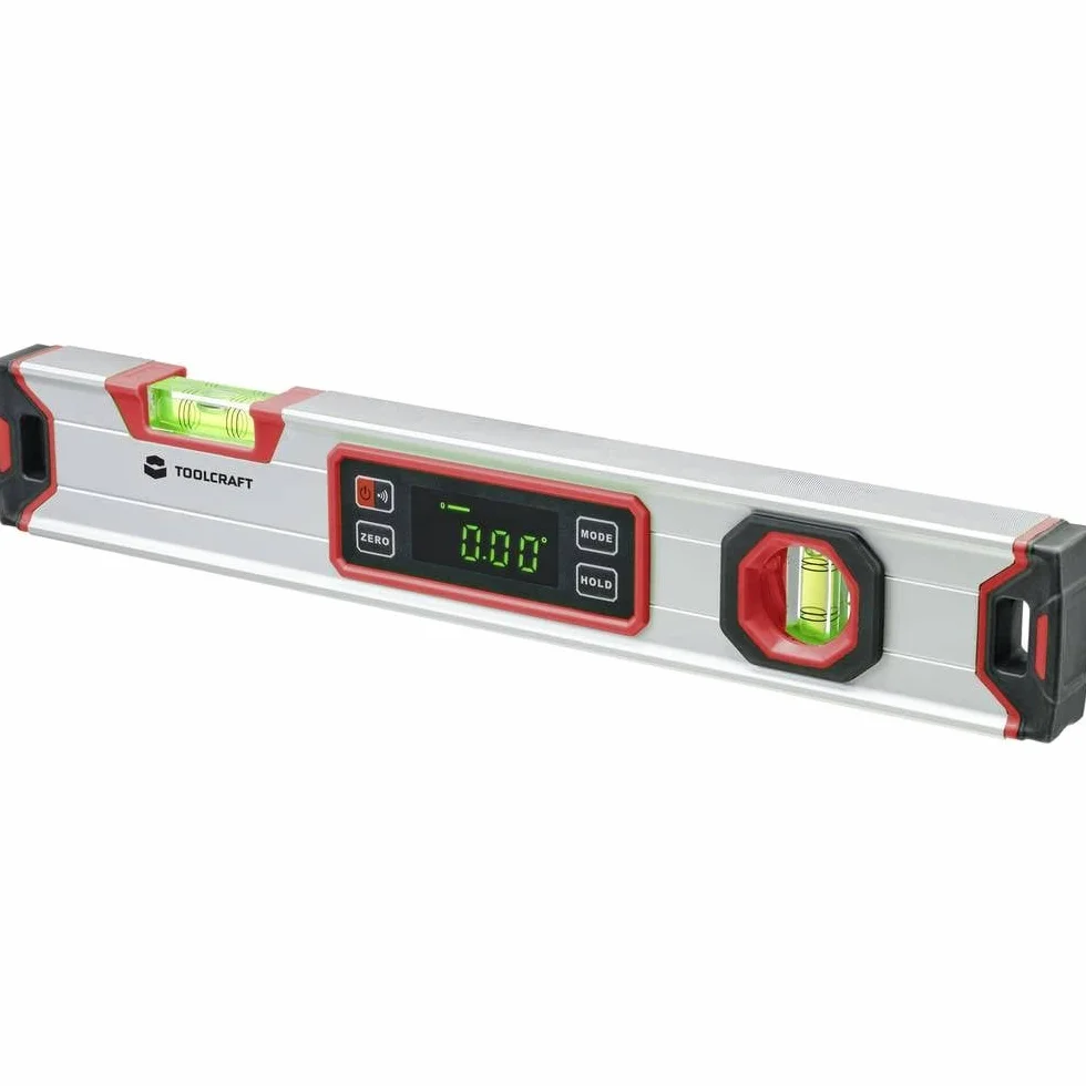 Toolcraft TO-7337448 - Nivel de burbuja digital con imán (400 mm, 360°, 1,0 mm/m)