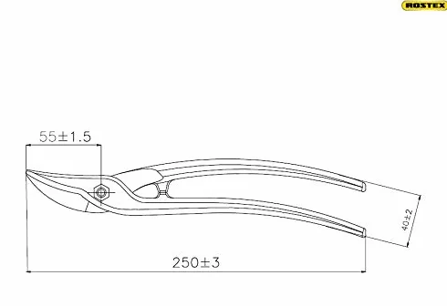 Tijeras profesionales de chapa 2344 – Tijeras de chapa de alto rendimiento para uso comercial y trabajo de chapa en funcionamiento continuo – Ideal para techadores, cerrajeros y constructores