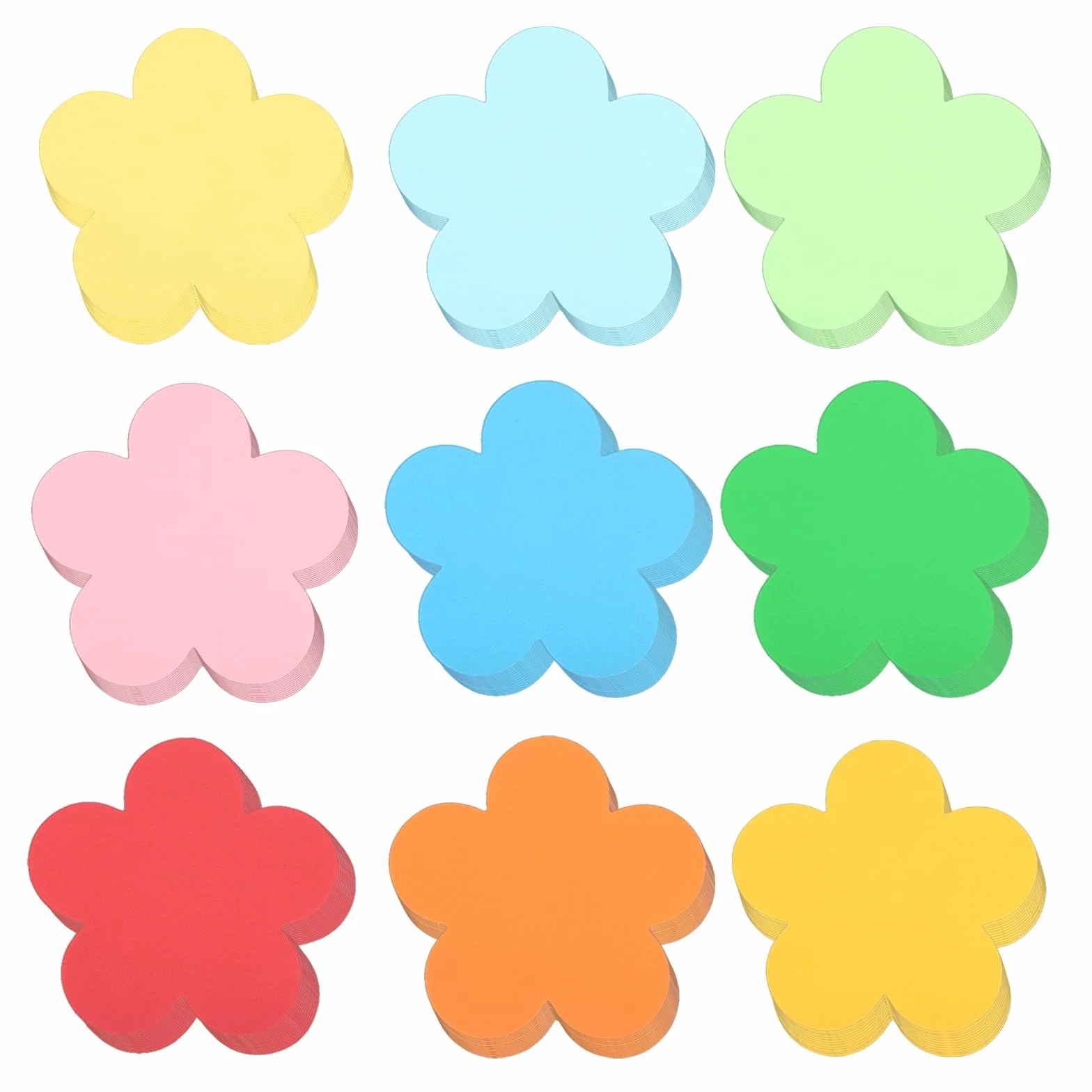 QUARKZMAN 108 Piezas Recortes de Flores Coloridas Decoraciones Tablero de Anuncios Primavera Manualidades DIY Aula