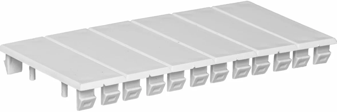 Solera TA1300G - Tapa ciega aislante.Cubre hasta 6 módulos Gris.
