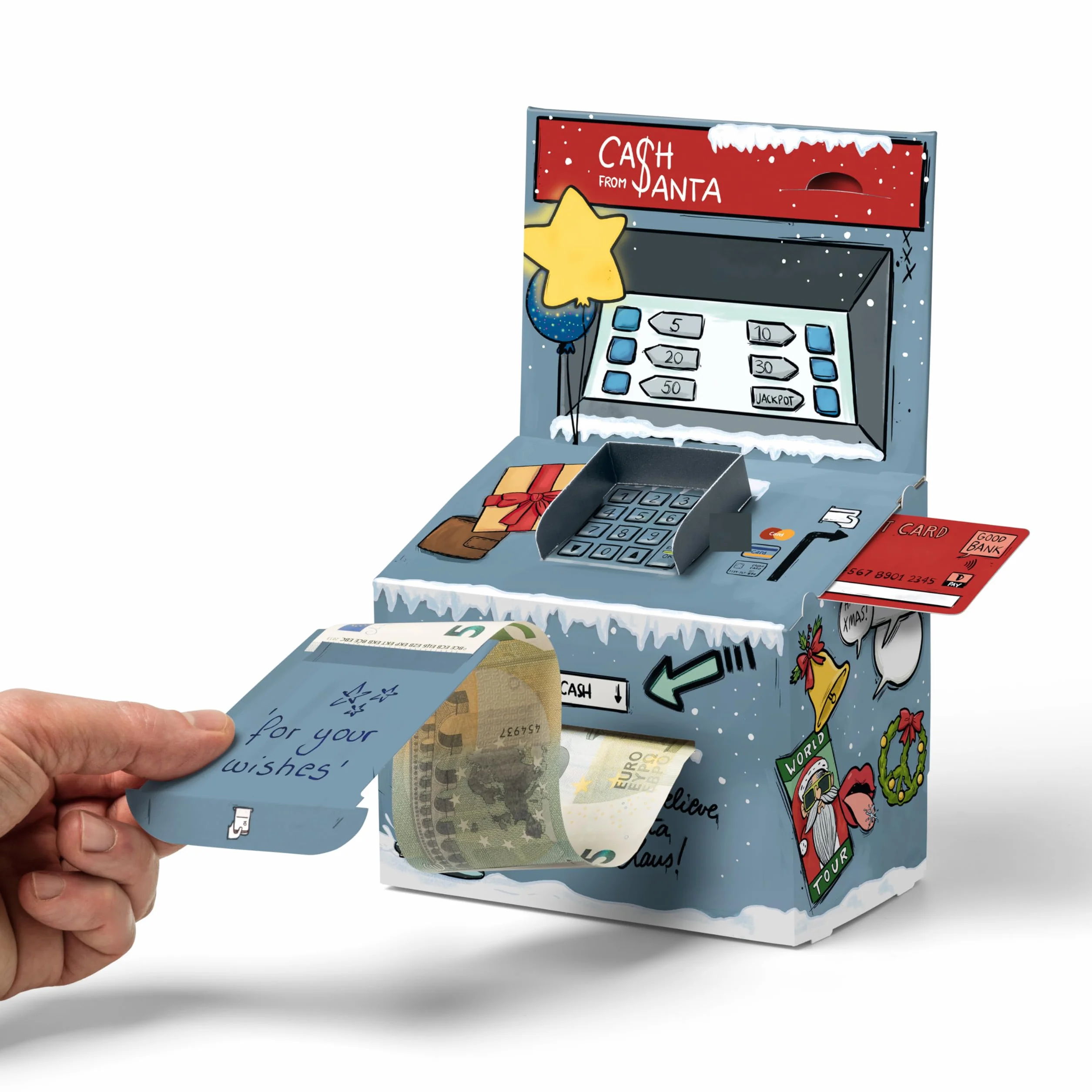 SURPRISA Money O-Mat Cajero Automático DIY Regalo Original Navidad Personalizado