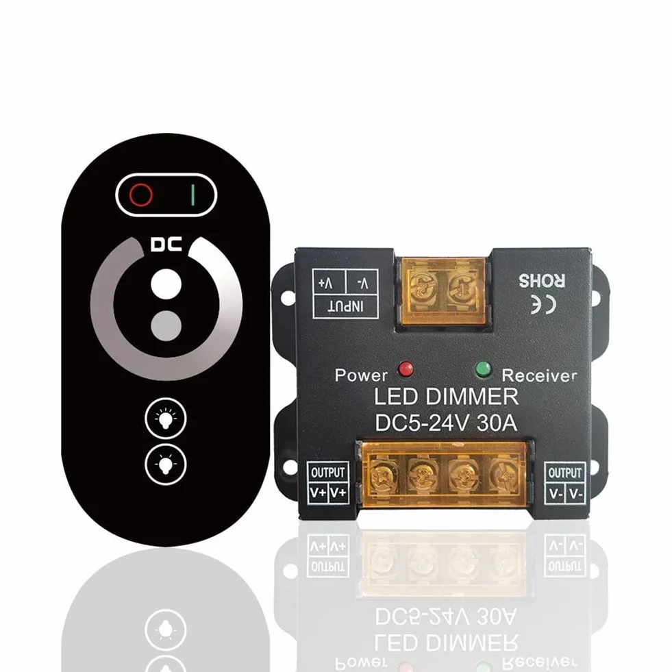 RF 30A Touch DC12V DC24V Controller Monocolor Kit Controller Touch RF 30A Touch Controller LED Dimmer para luces LED