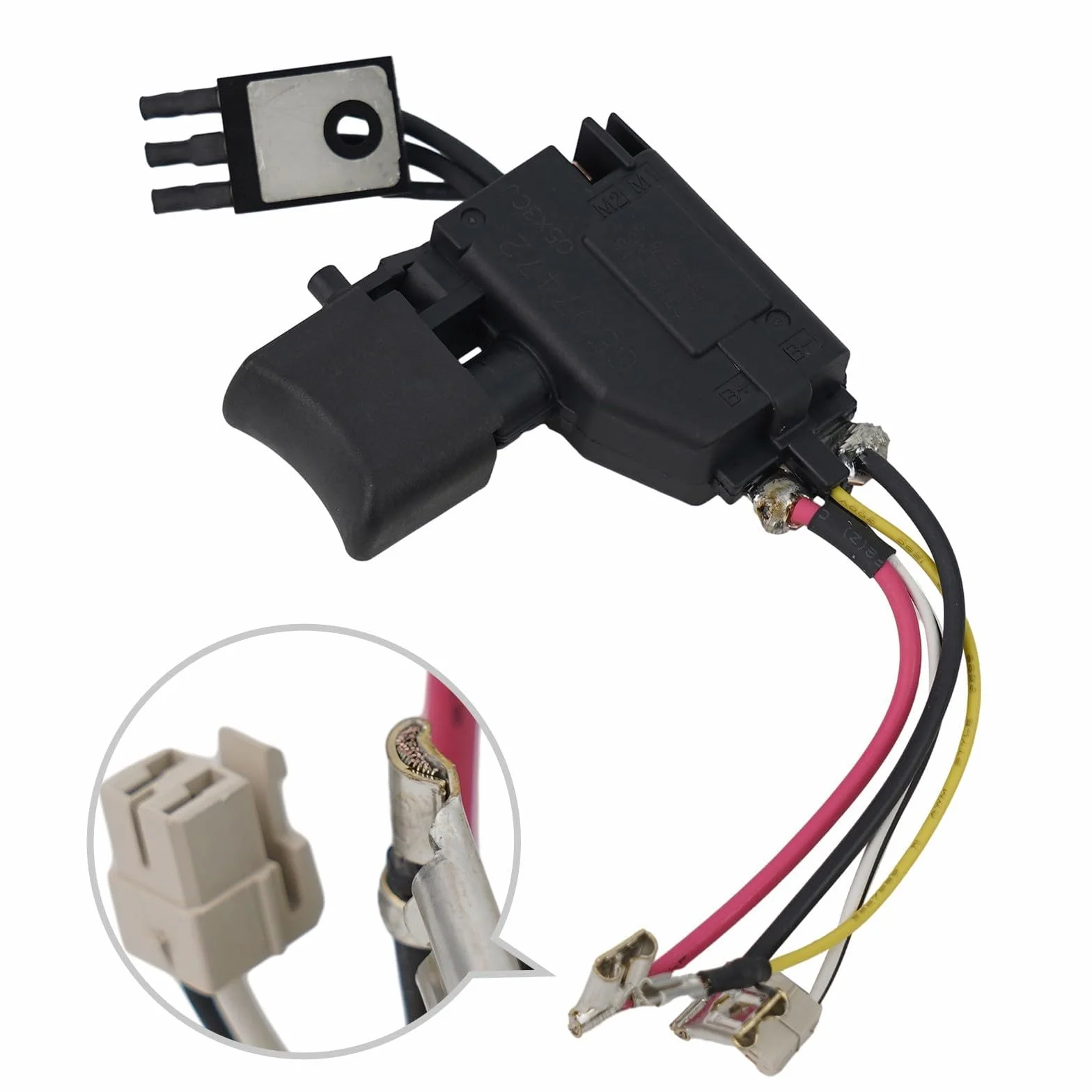 Interruptor electrónico de 24 V CC modelo 650747-2 para DDF446 DDF456 DHP446 BHP456 BDF456 compatible con taladros eléctricos y herramientas eléctricas