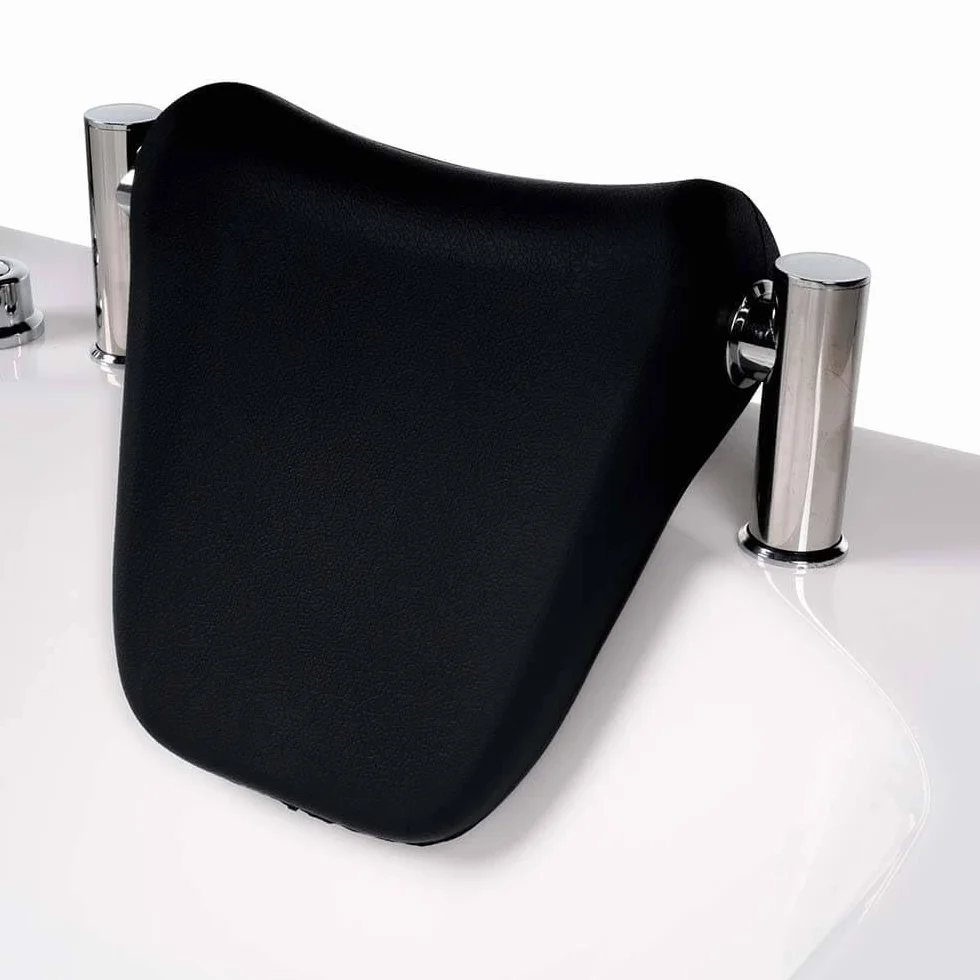 Home Deluxe - Bañera de hidromasaje - BLUE OCEAN XL izquierda, blanca, dimensiones: 180 x 120 x 65 cm - incl. cojín cervical, grifería y bomba de hidromasaje I Bañera de hidromasaje para 2 personas,
