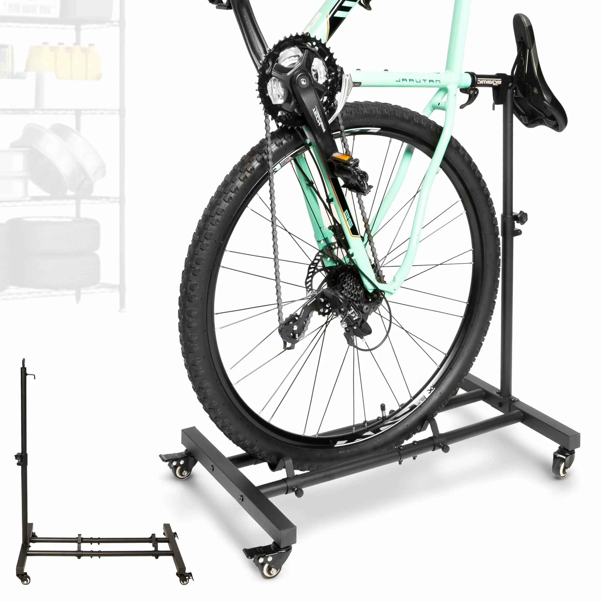 Genérico CHIROS Soporte Bicicletas Suelo Vertical Aparca Bicis de Suelo Casa Garaje