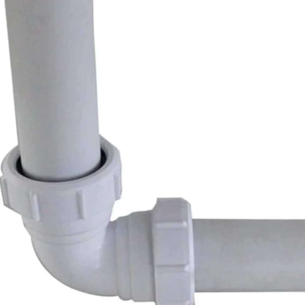 Codo de PVC 40 mm 90 grados accesorio tubería desagüe bañera cocina ducha conector fontanería blanco