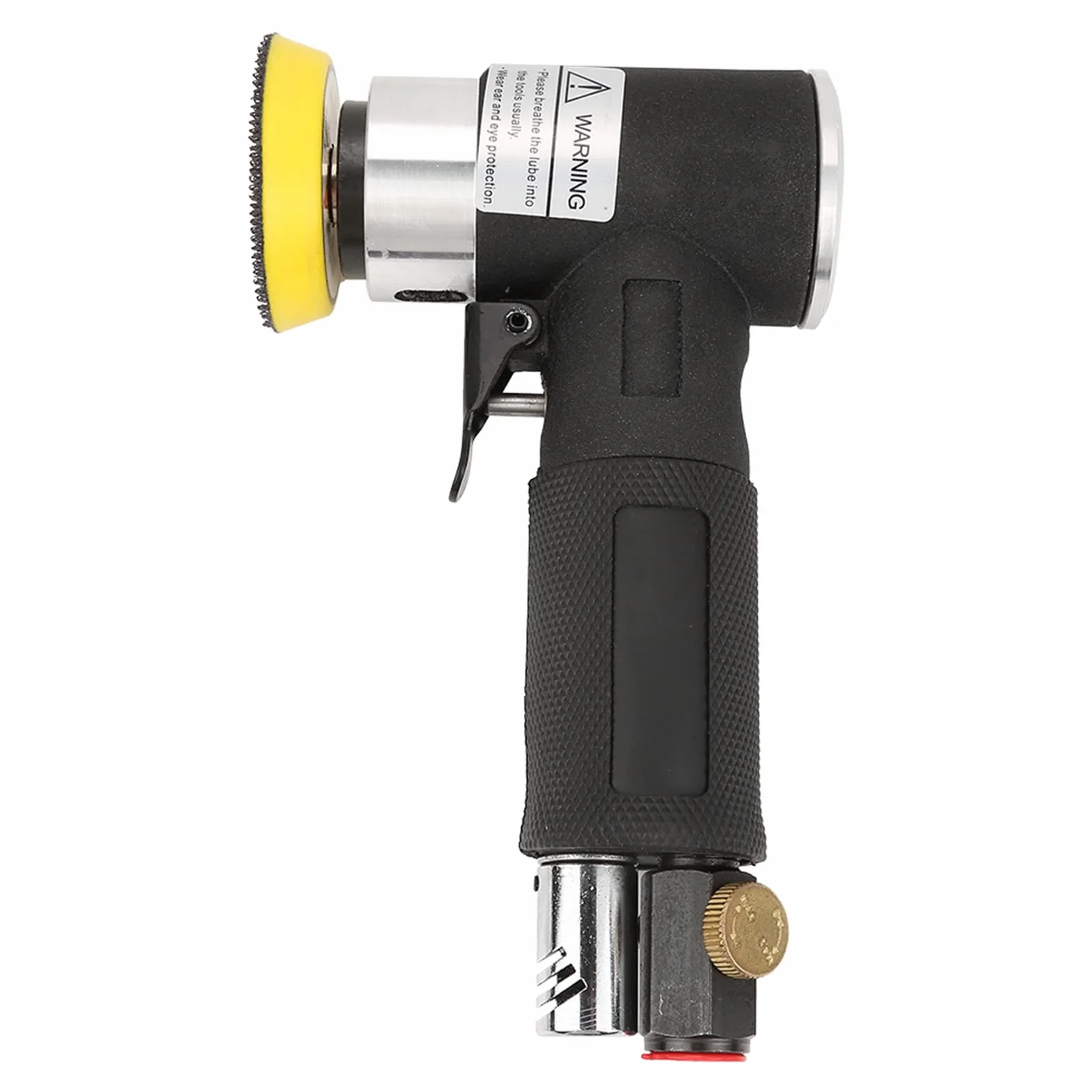 Mini Lijadora de ángulo de Aire, Aire Pulidora Neumática de 90° Mini Lijadora Neumática para Automóvil con Almohadilla de Lijado de 2 Pulgadas y 3 Pulgadas para Herramientas de lijado