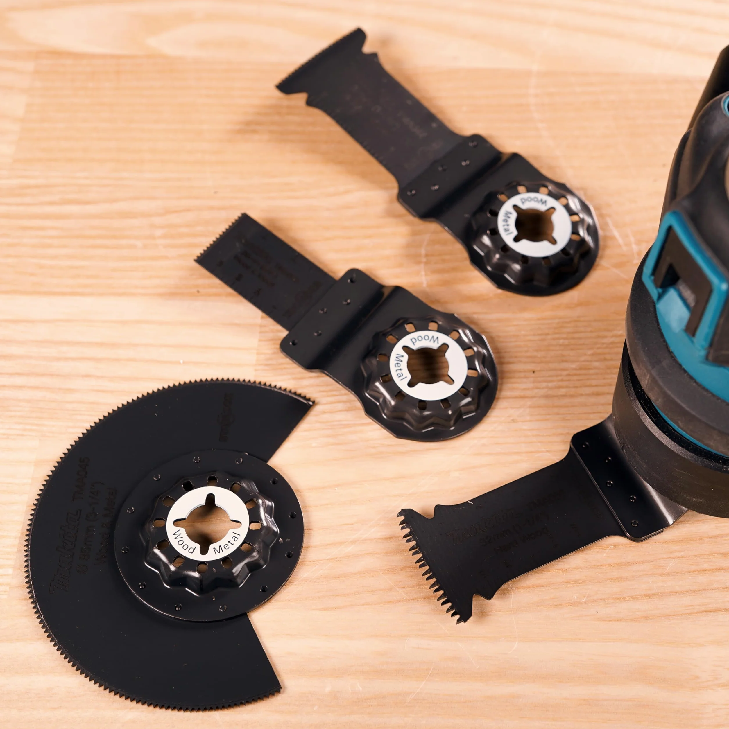 Makita B-67480 B-67480-Set de Cuchillas Multitool starlock, Negro