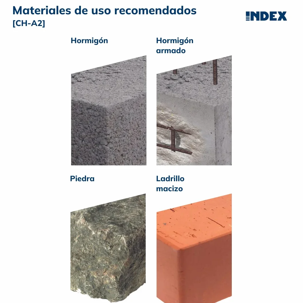 Anclaje antigiro para cargas medias Inoxidable A2 - MEDIDA: M10 x 100 Ø14 - Unid: 50