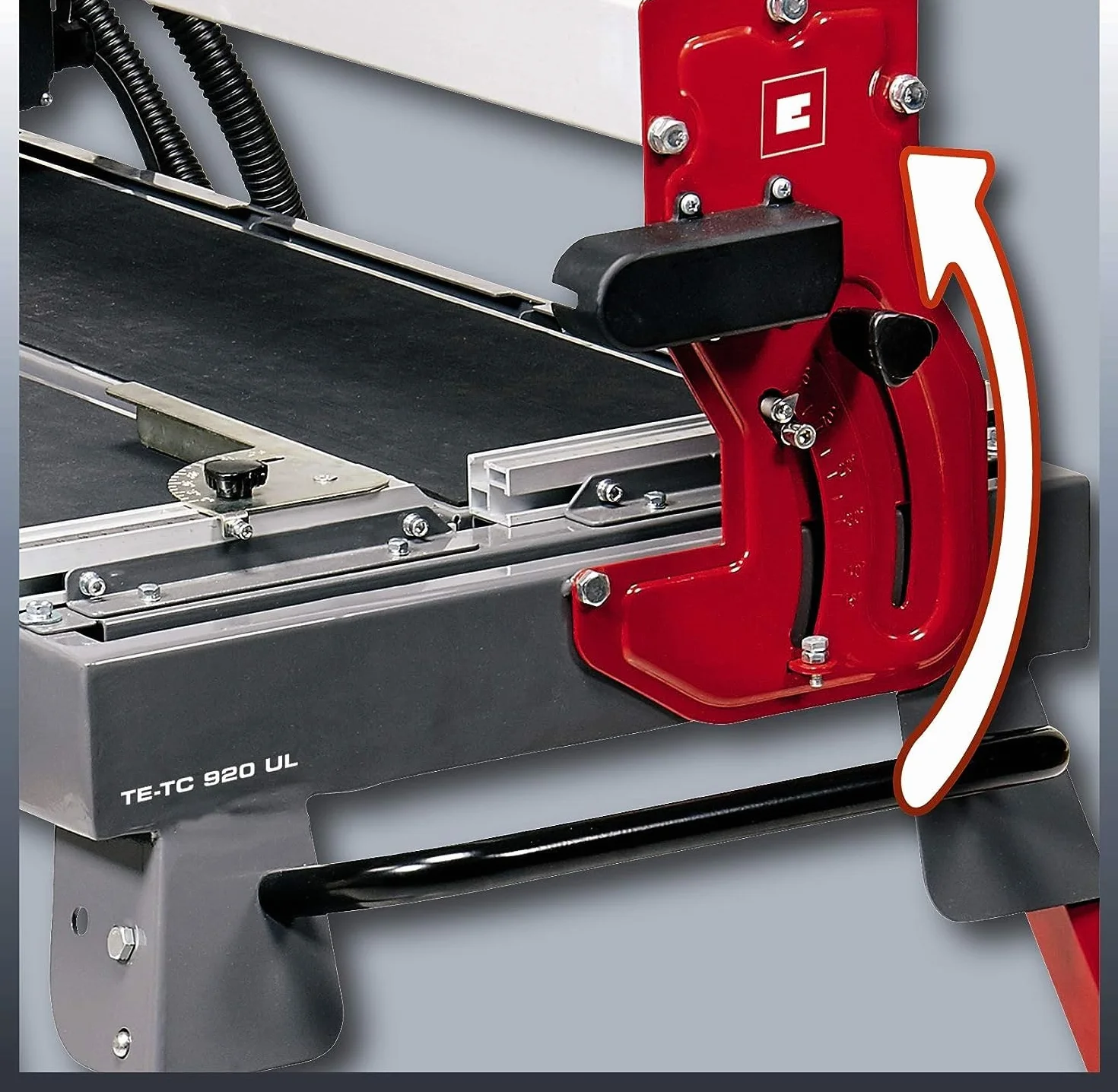 Einhell 4301220 - Mesa de corte ceramico refrigerada por agua TE-TC 920 UL Expert, 900 W, 240 V, disco de diamante 200 x 25,4 mm, rojo2