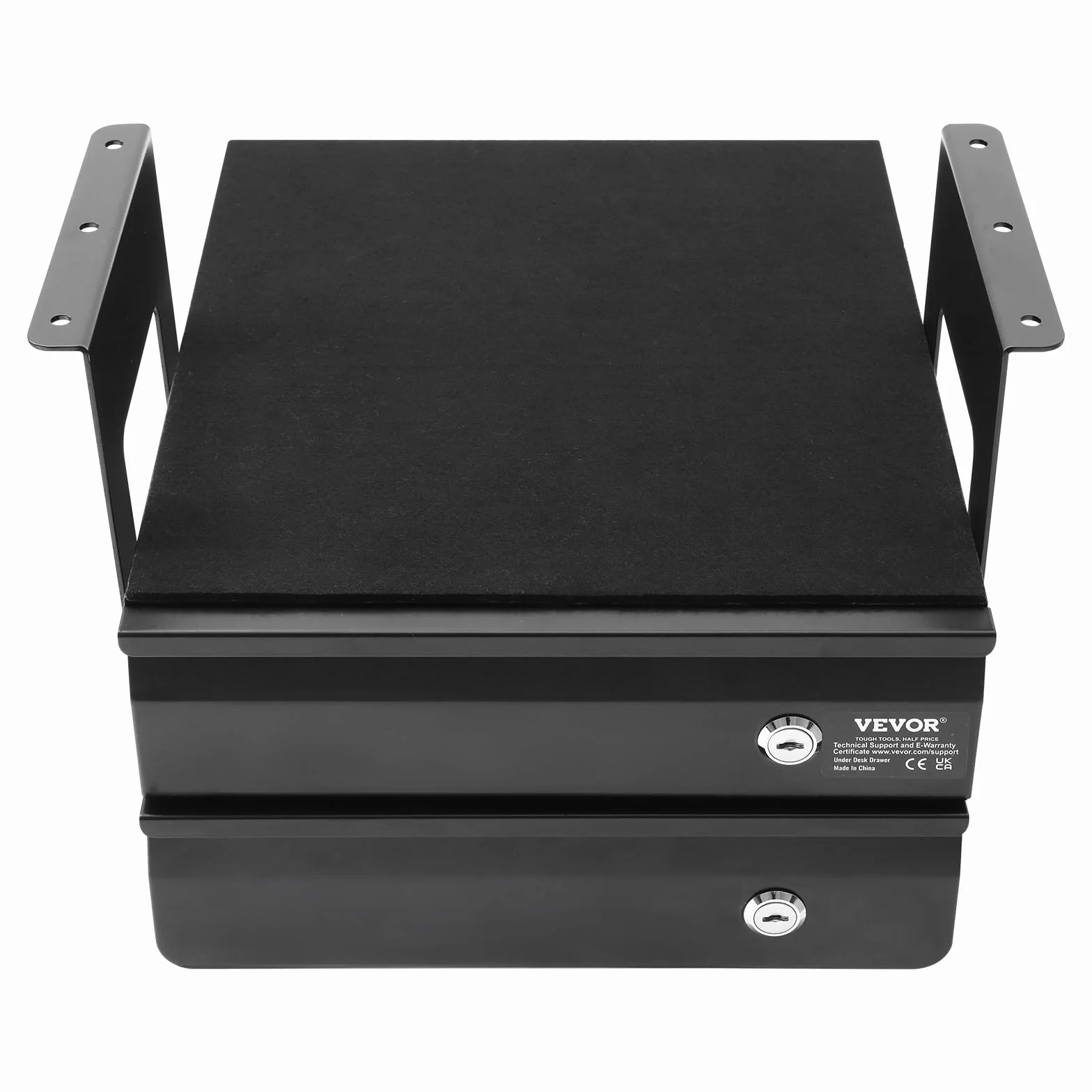 VEVOR Cajones Deslizables Debajo del Escritorio con Cerradura 2 Capas 365 x 335 x 250 mm