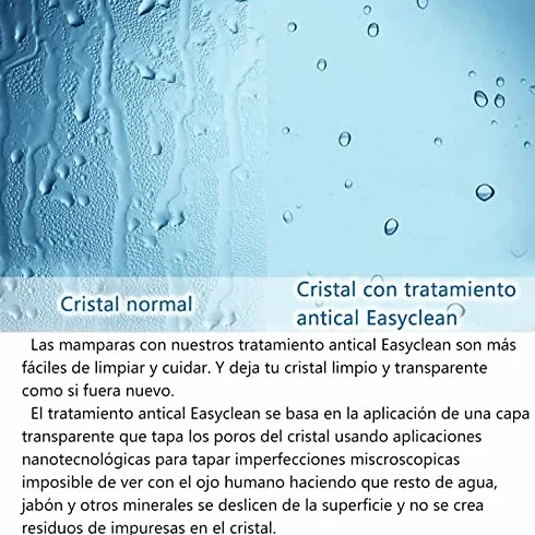 Mampara ducha Panel Pantalla Fija cristal 8mm templado para baño (130x200cm)