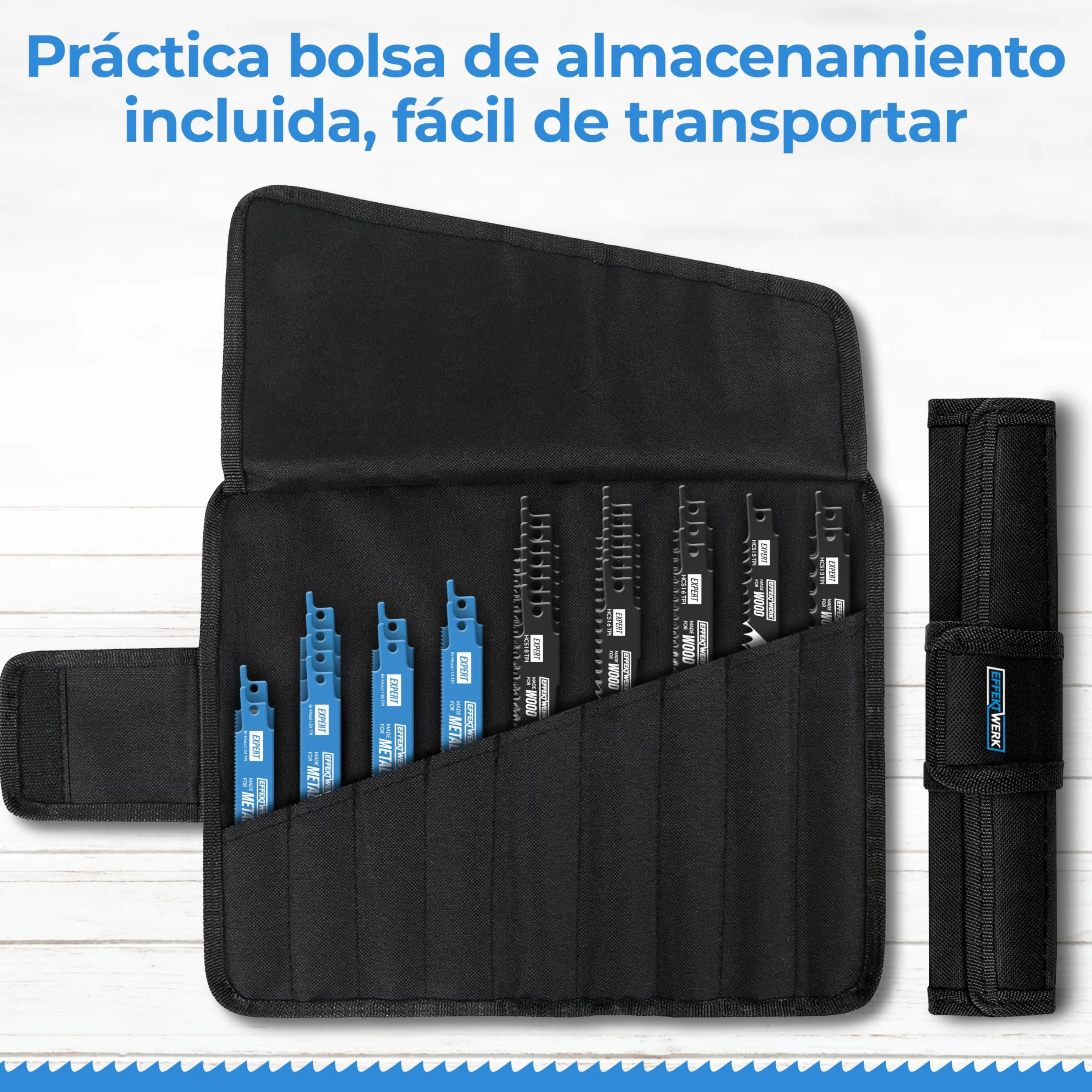 Hojas de sierra de sable 32 piezas, juego de repuesto acero carburo HCS bimetálicas para madera metal plástico