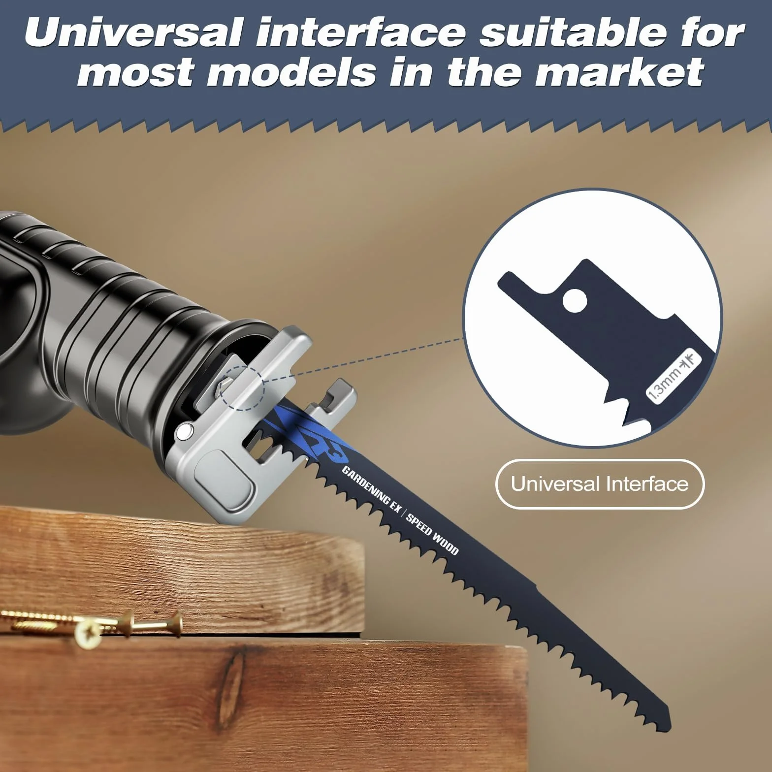 Hojas de Sierra de Sable 230 mm 5TPI Compatibles Bosch Dewalt Makita