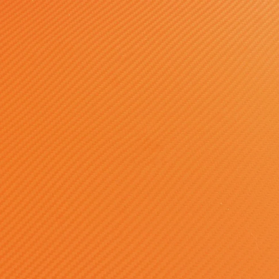 (3 Piezas) Patrón de Fibra de Carbono Naranja Infundido KYDEX Thermoform Sheet Cuchillo Diy Kits Material Tool for Cuchillos Funda de Fabricación de la Vaina(12 x 12 x 0.08 pulgadas)