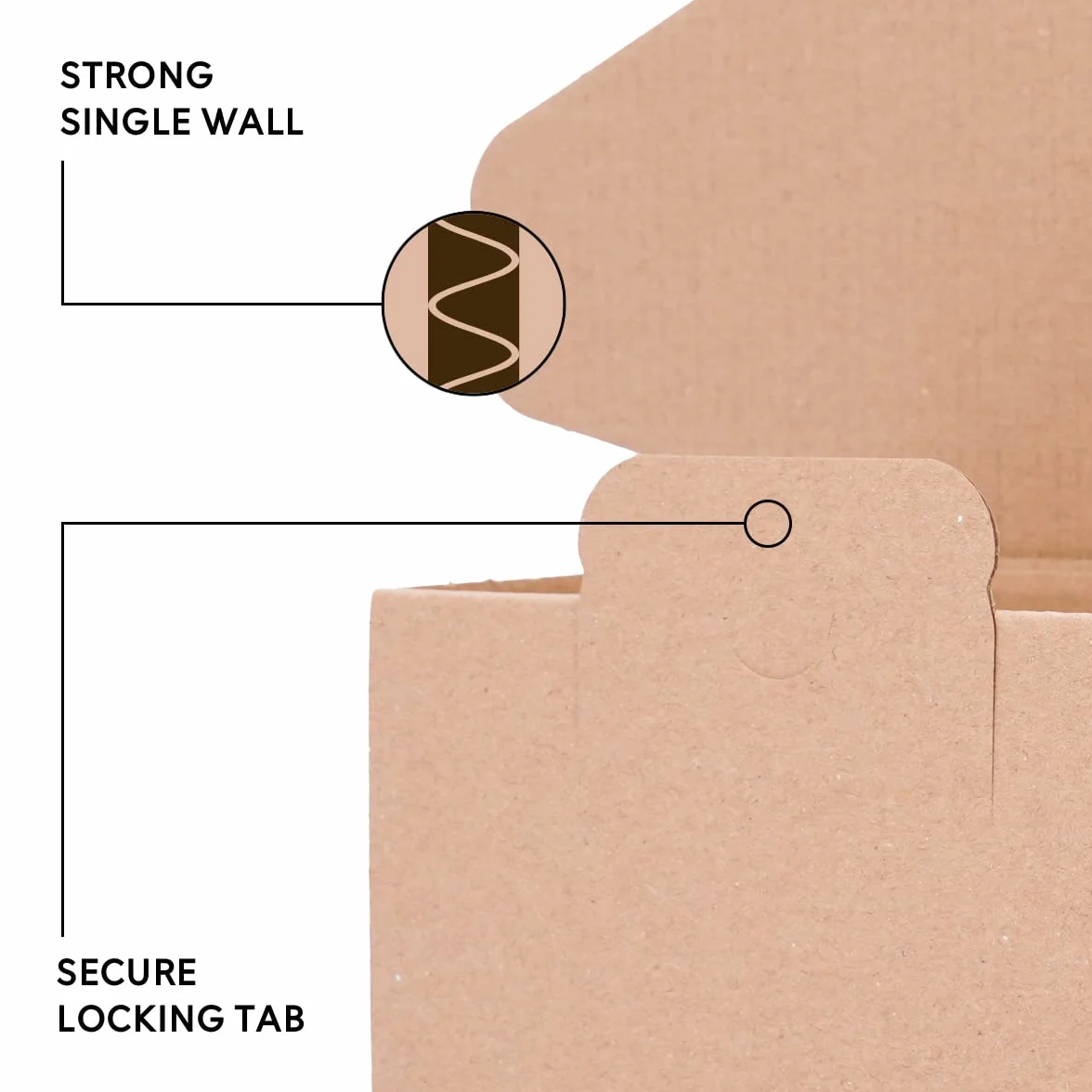 verpacking Cajas plegables 250 x 150 x 100 mm marrón (dimensiones exteriores 258 x 158 x 105 mm) WP 30 caja de envío caja DHL Hermes DPD GLS embalaje (50 unidades)