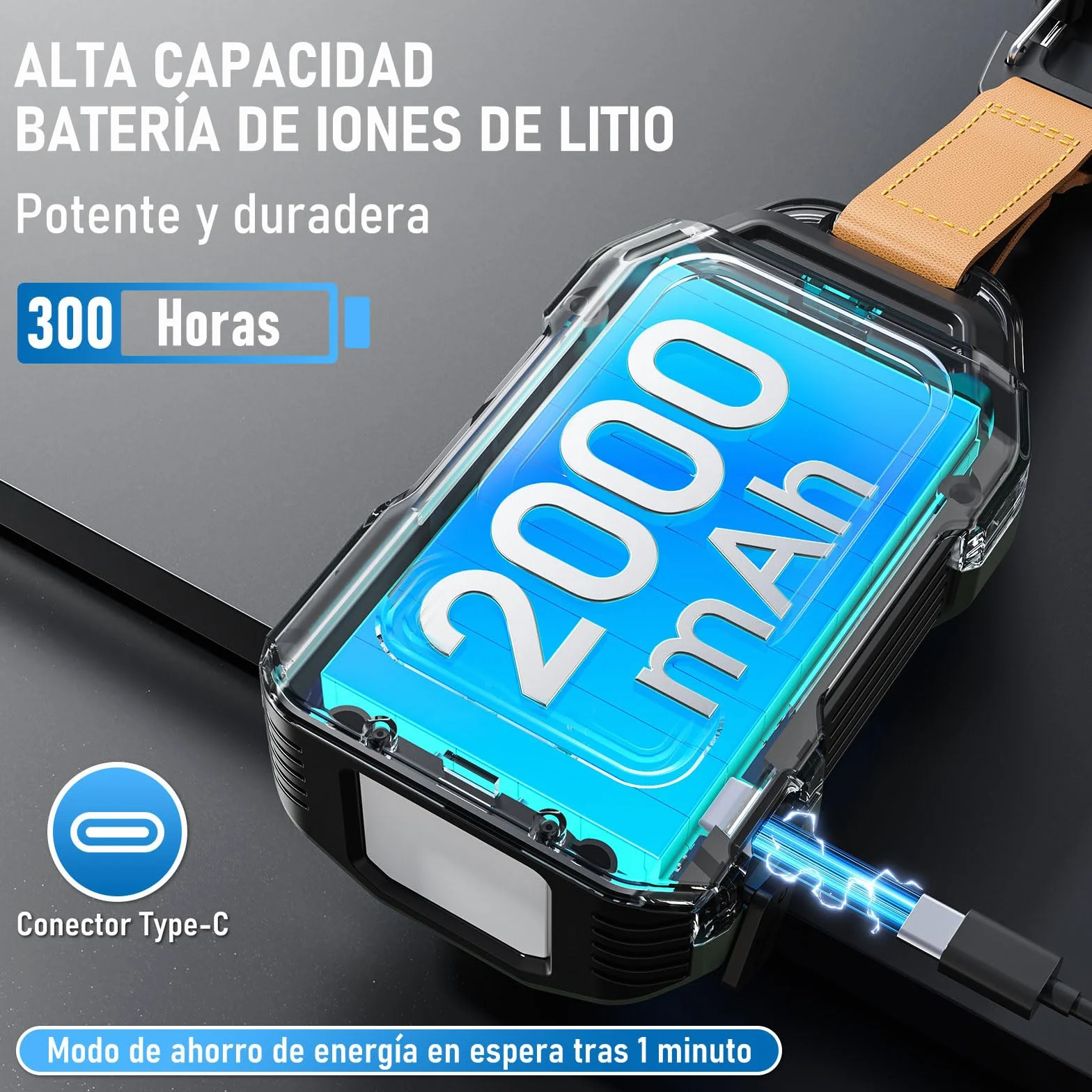 Detector de Monóxido de Carbono Portátil, 300 Horas de Autonomía, Medidor de Temperatura y Humedad, con función de Alarma y Linterna de Emergencia, Ideal para acampadas, Viajes, Coches y cocinas.