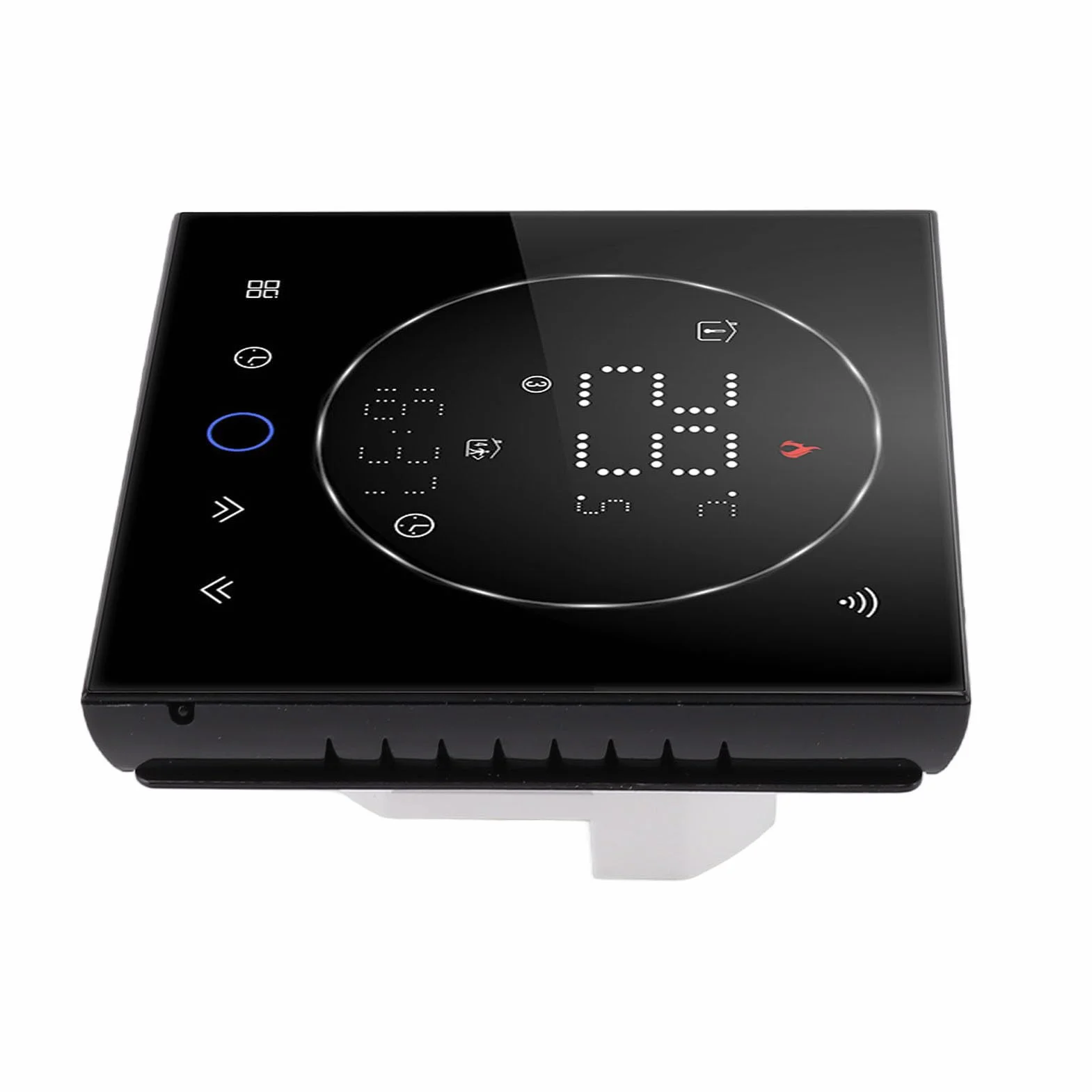 Fafeicy Termostato Inteligente Termostato Programable WiFi 95 a 240 V Pantalla LED a Color Control por Voz Alta Precisión para Calentamiento de Agua Control de Válvula de Agua y CA Uso Doméstico