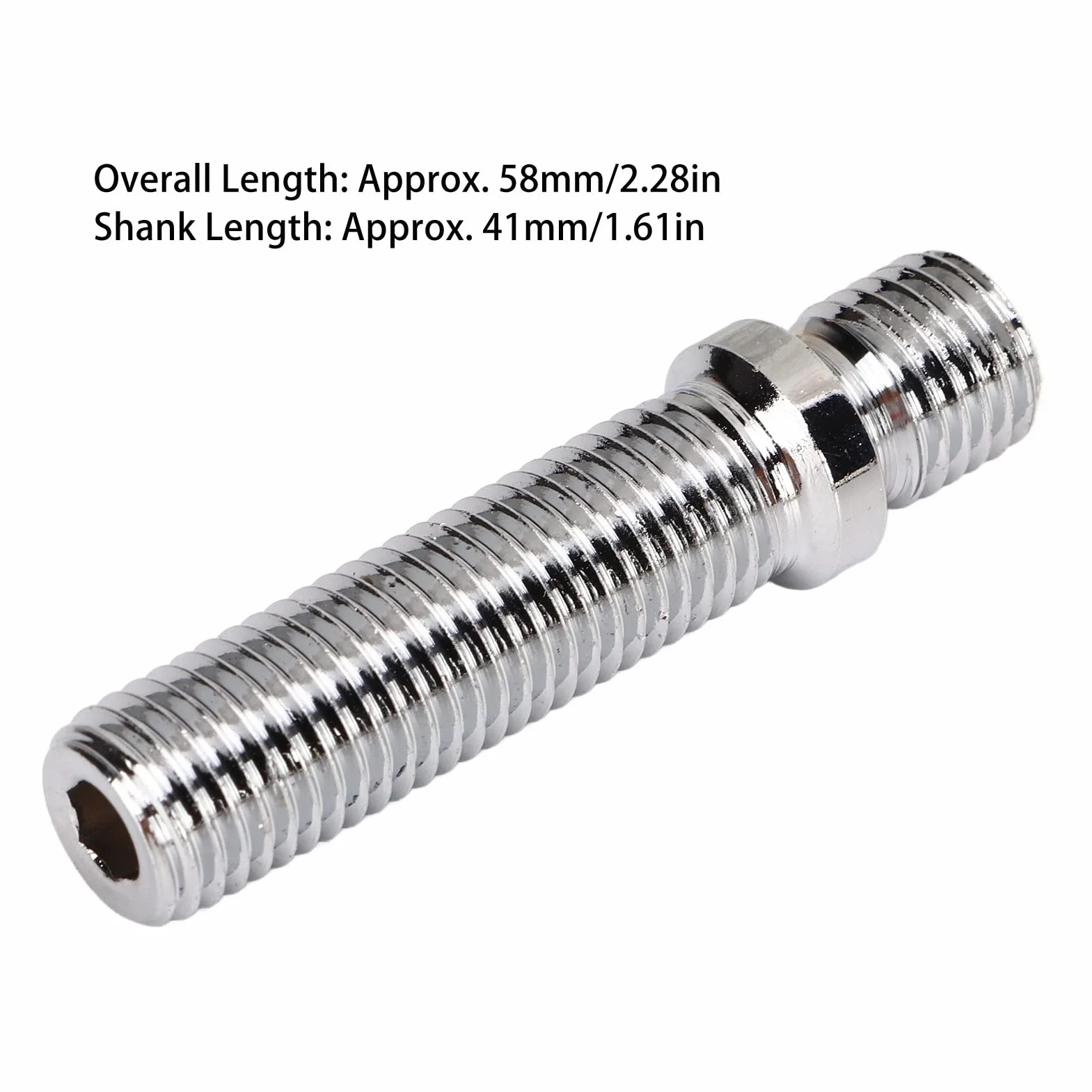 Fydun Conversión de Pernos de Rueda, 20 Piezas 58mm Espárrago de Rueda Extendido Longitud del Vástago de 41 Mm Adaptador de Espárragos para Pernos de Conversión de Rueda para(M12x1.25 to M12x1.5)
