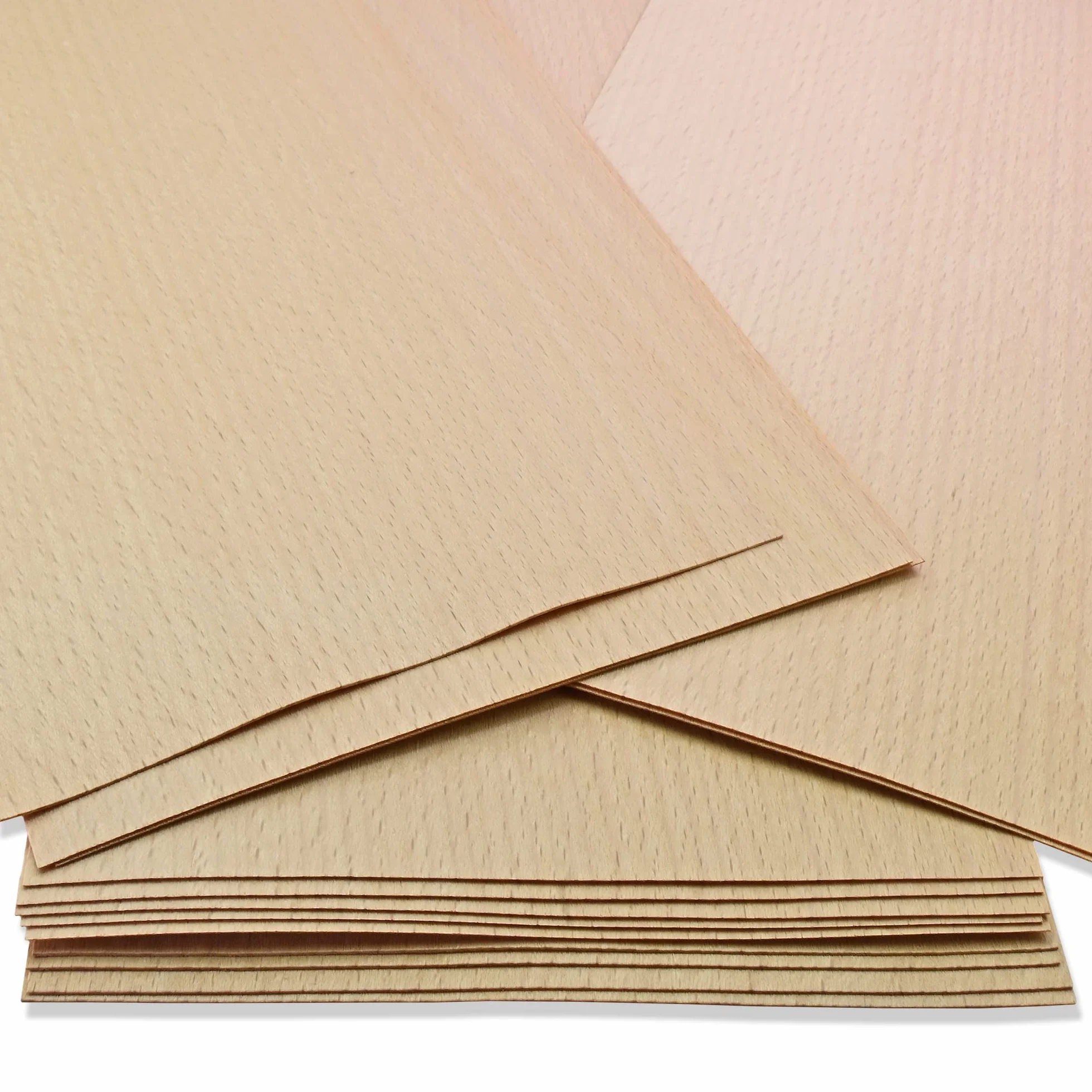 Mprofi MT® 30-32 Piezas | Chapas de Madera de Haya | Hojas de Madera | Tablero Madera Para Carpintería de Bricolaje, Procesamiento Láser, Fabricación de Modelos, Regalos, Decoraciones