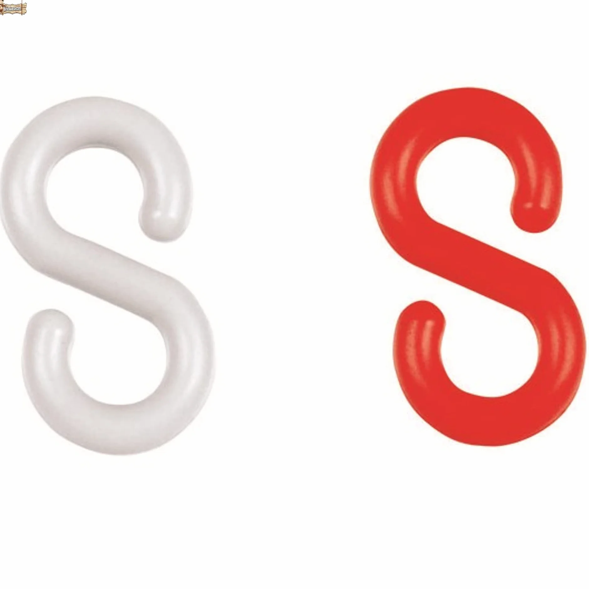 BricoLoco.com Poste señalización y balizamiento para cadena. FLUORESCENTE. Pack 8 uds. ¡¡¡ CADENA PLÁSTICO INCLUIDA !!!. Baliza poste separador de filas para eventos. Rojo y blanco de 87 cms. (8)
