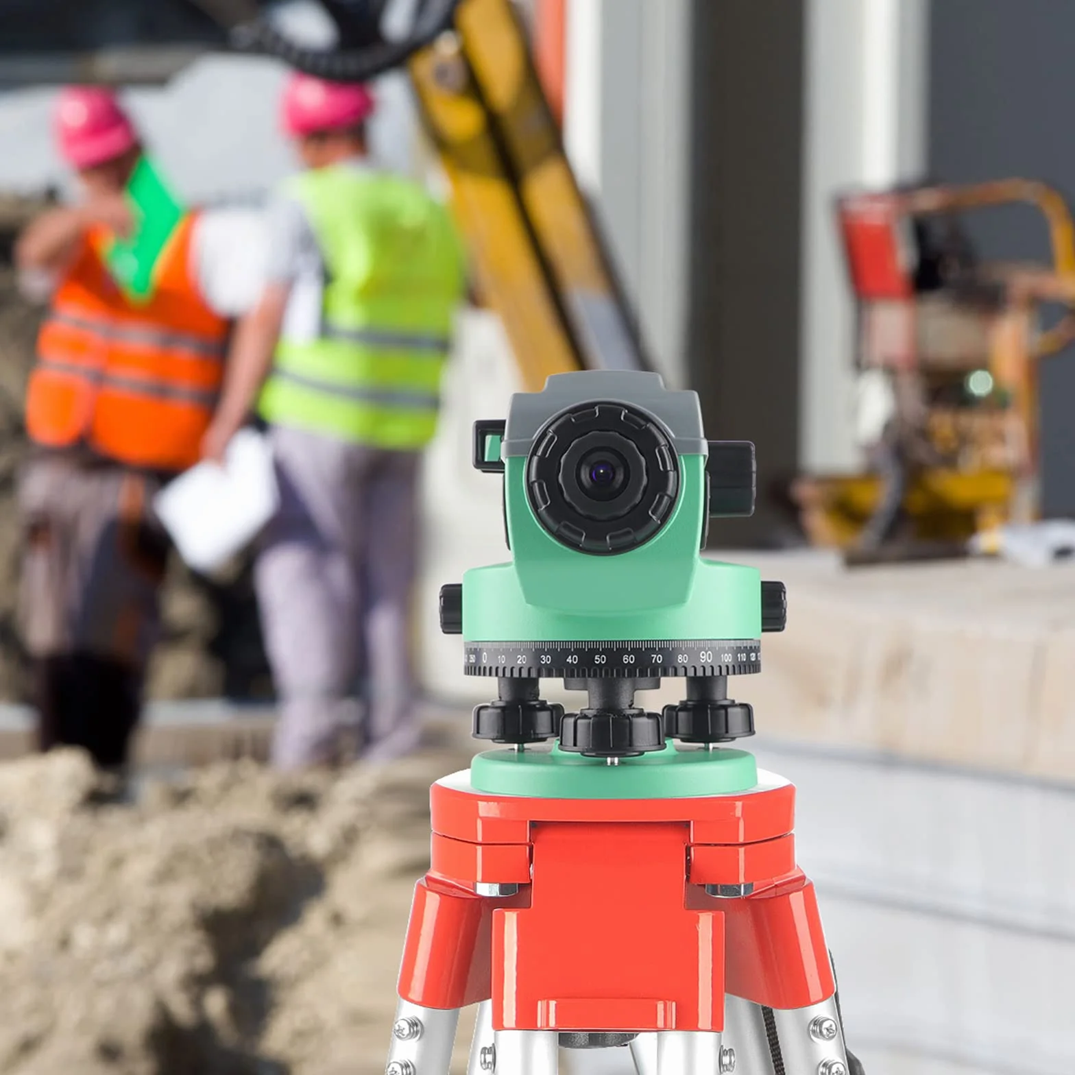 KEZERS Professional Nivel Óptico 36X, nivel de encuesta óptica automática, herramienta de autonivelación para constructores, impermeable, medición de altura/distancia