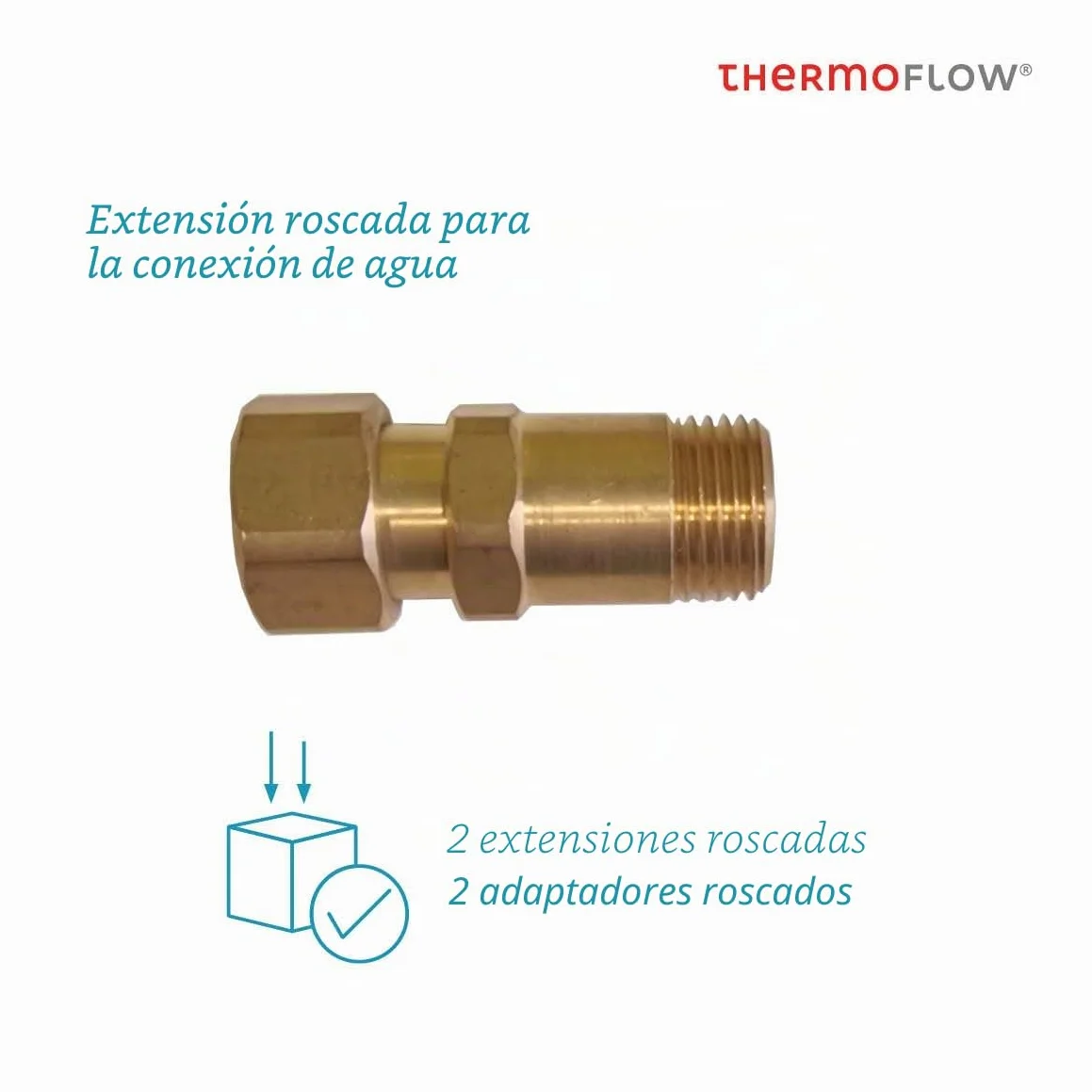 Thermoflow Elex 24 – Calentador de agua instantáneo resistente a la presión / 24 kW / 400 V/calentador de agua hasta 55 °C/conexión G 1/2» / 13 L/min/ideal para lavabo, baño o cocina / ELEX24.