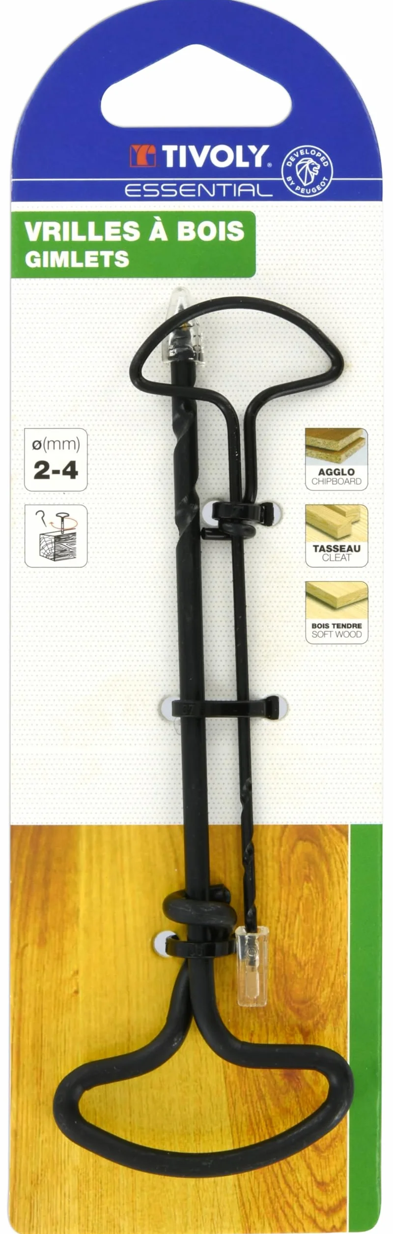 TIVOLY 11100720204 - Pack Barrena 2-4 mm largo 110 > 135 mm (Envase de 2 pz.)