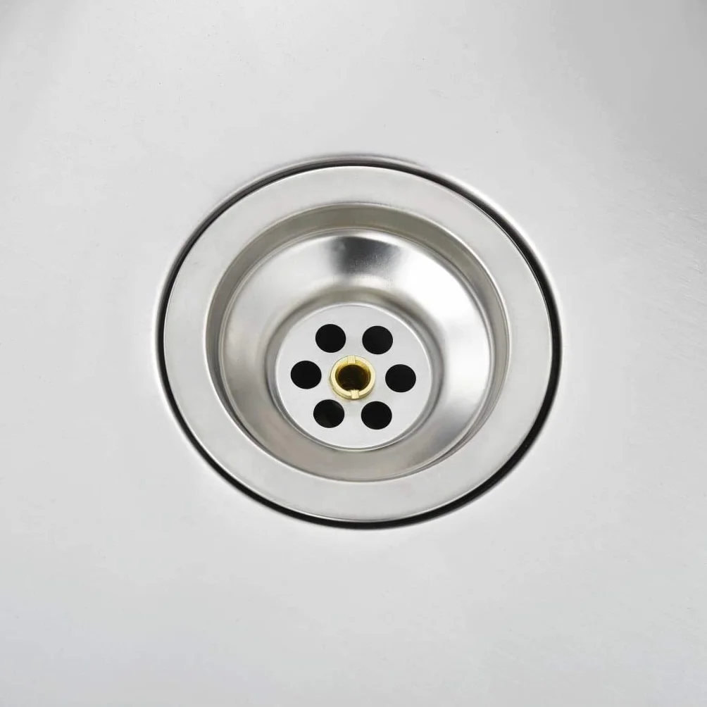 vidaXL Fregadero de Cocina Hecho a Mano Pila Lavabo Comedor Alberca Servicio Grifo Lavar Olla Platos Integrado Acero Inoxidable