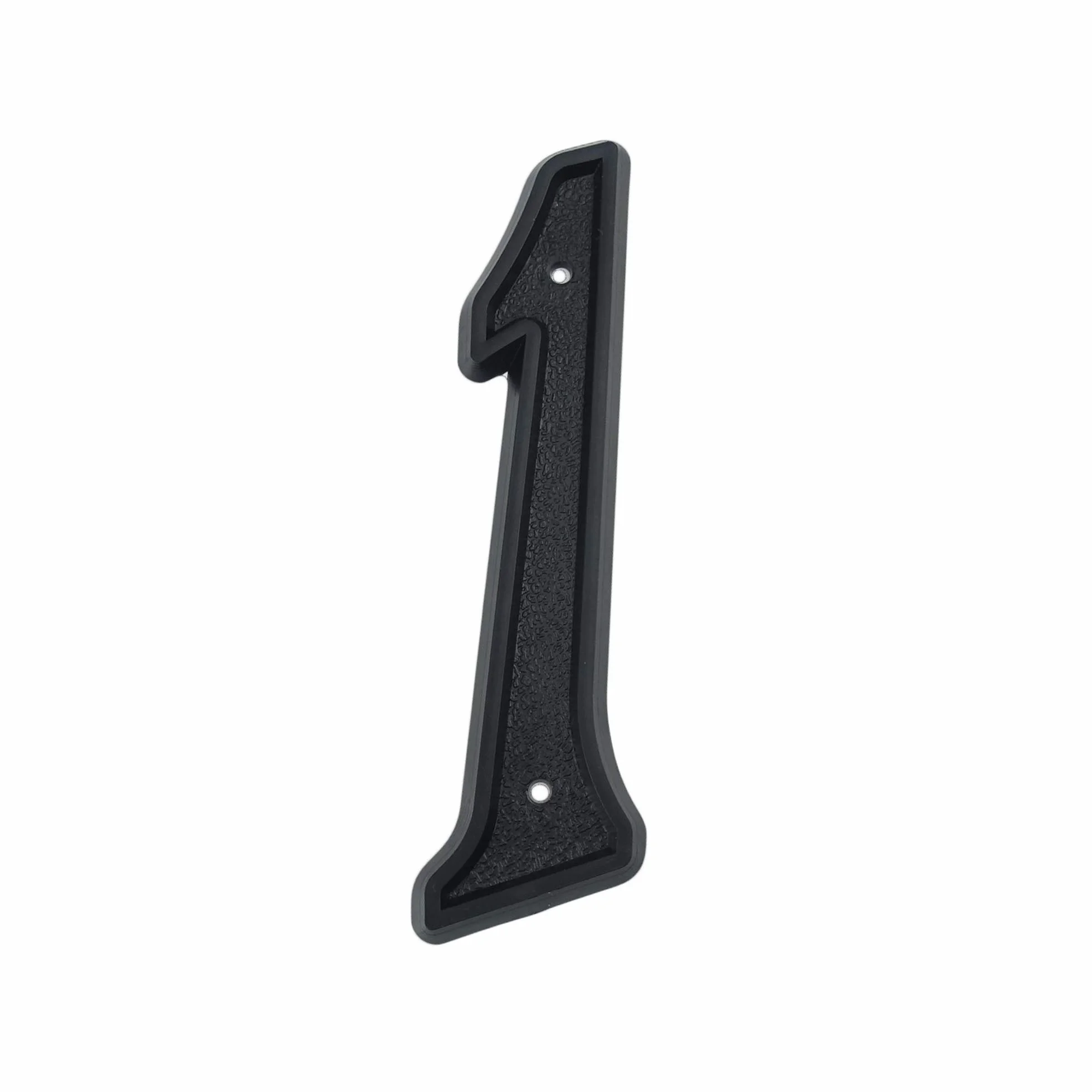 HASWARE Número de casa de 5.5 pulgadas (139mm) Números de puerta modernos Números de dirección de casa de calle, Plástico ABS negro (1)
