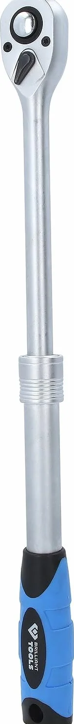 BRILLIANT TOOLS BT022992 Carraca reversible telescópica de 1/2" [Powered by KS TOOLS]