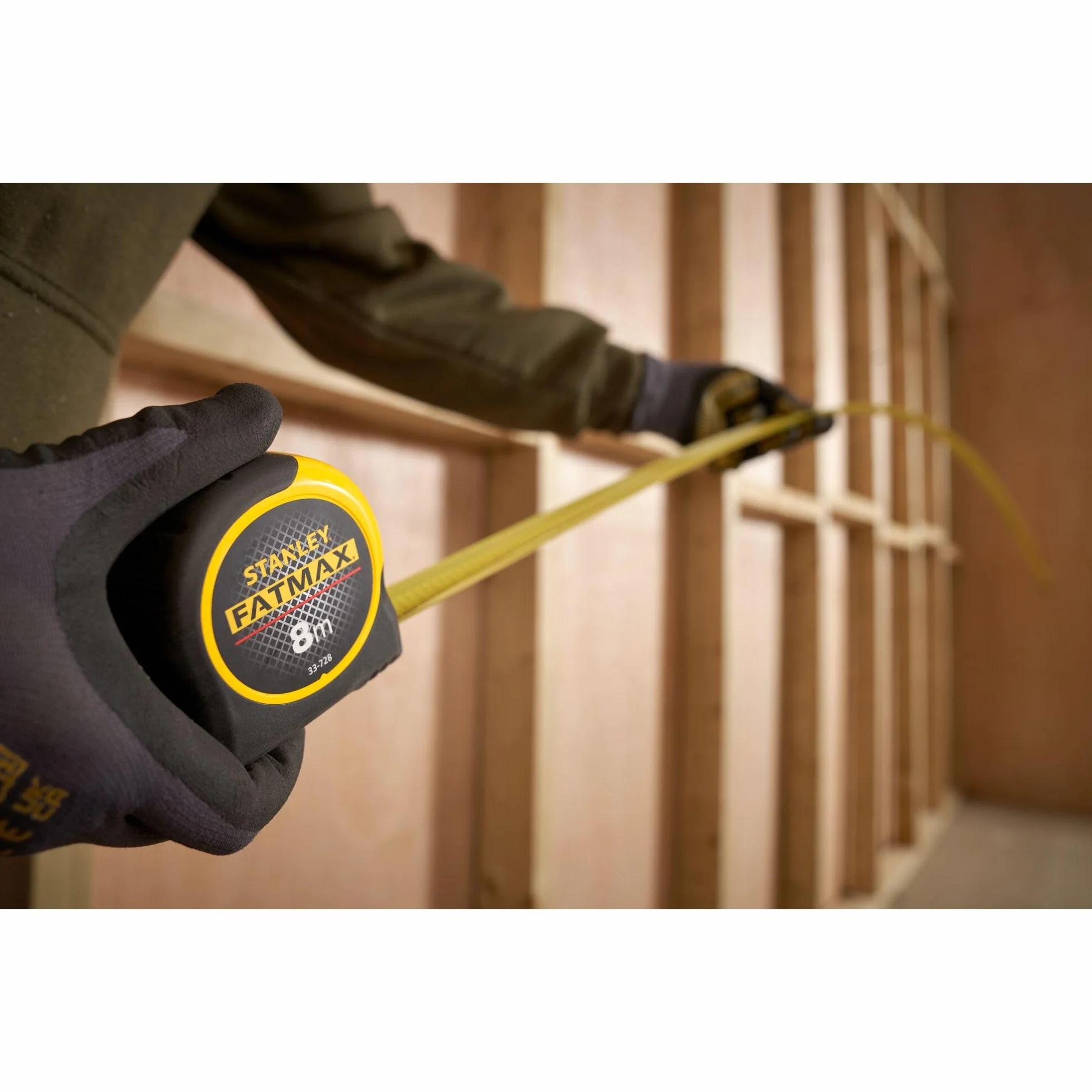 STANLEY 0-33-728 Flexómetro Blade Armor FatMax 8m x 32mm Cinta métrica Mylar
