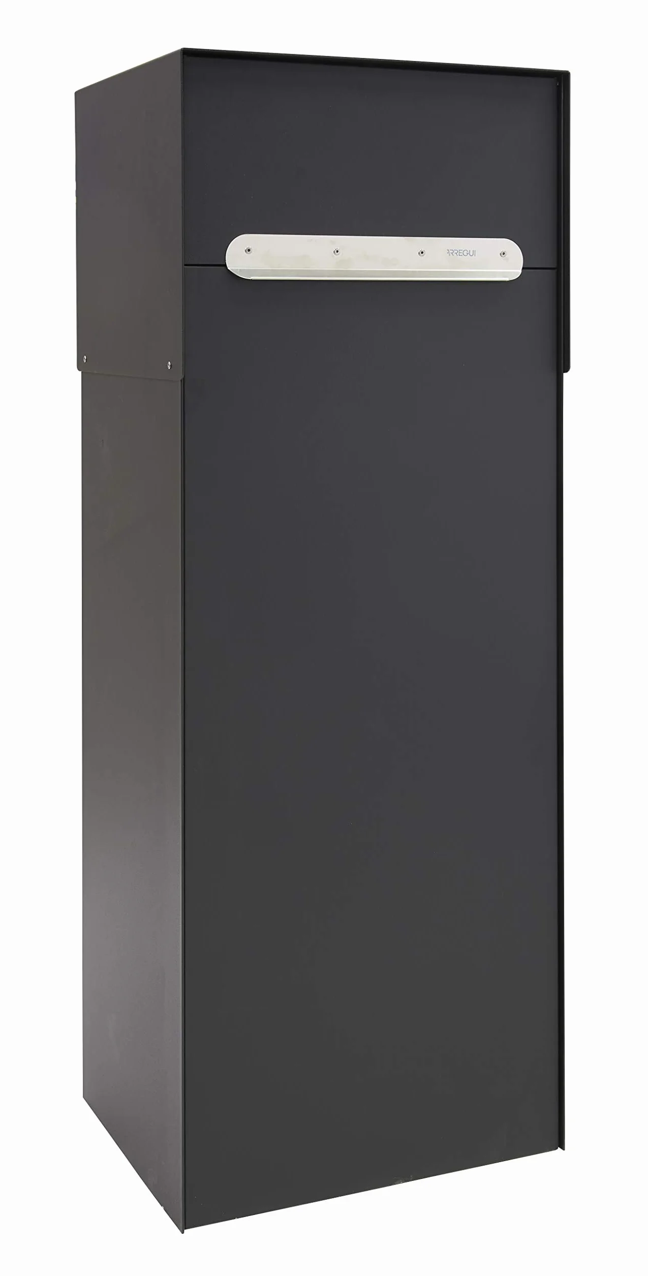 ARREGUI Multipack Base Doble Acceso EP3154 buzón individual de acero para paquetería grande, buzón para paquetes, recogida de paquetes trasera, negro