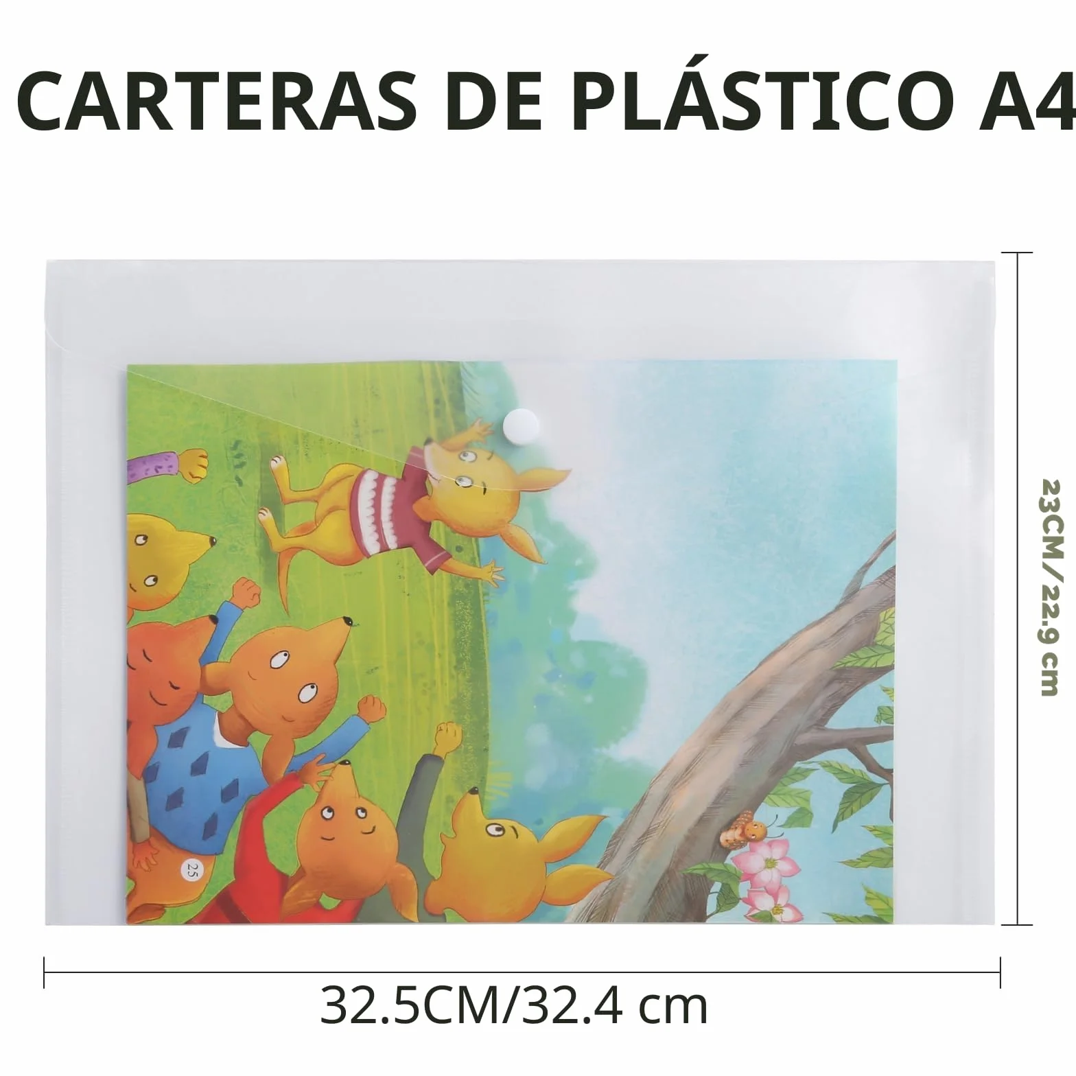 Fundas Plástico A4 Transparente CRESZZLE, Plasticos Archivador, Folders Transparentes A4