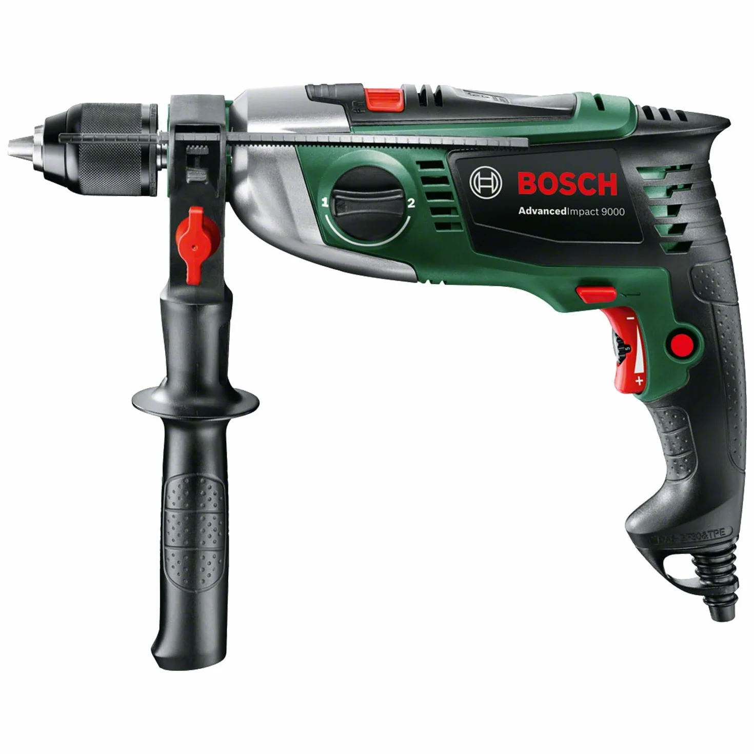 Bosch Taladro de impacto AdvancedImpact 900 (900 W, diámetro de perforación en acero/madera/mampostería: 13/40/18 mm, en maletín de transporte)