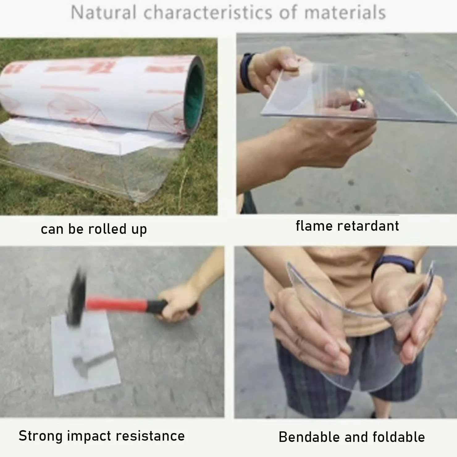 Paneles de Techo de Placas de Policarbonato Transparente Lámina de Acrílico,Hoja de Plástico Impermeable,Protección UV,para Invernaderos,Jardín Toldos,Cocheras,Fácil de Cortar (0.8x2m)