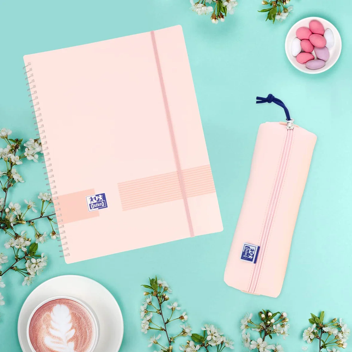 Oxford Carpeta 20 fundas rosa chicle tapa plástico opaco