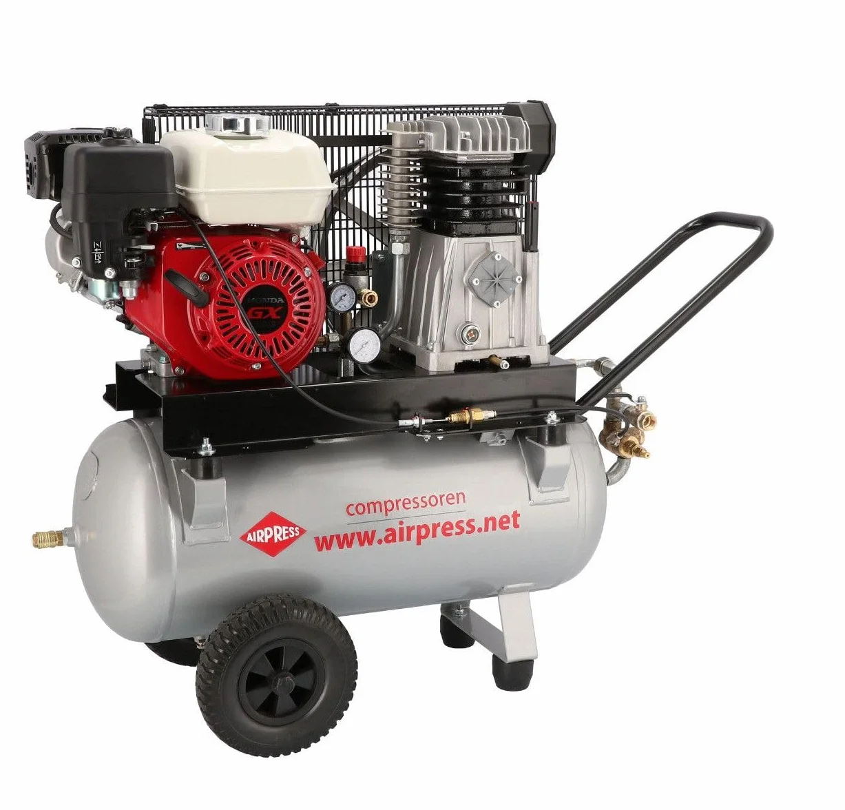 Compresor de aire de gasolina BM 50-410 (HONDA GP160) 10 bar 4,8 CV / 3,6 kW 247 l/min 50 l