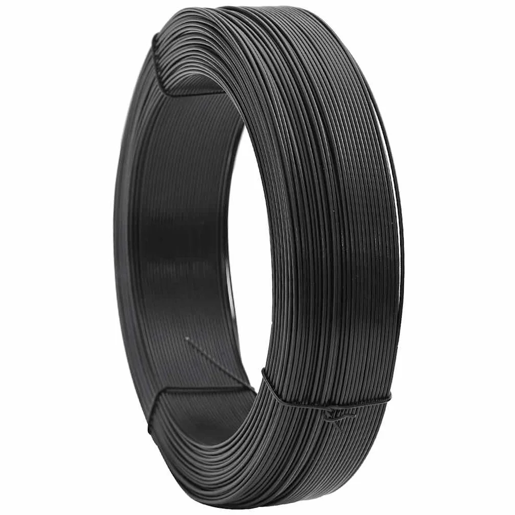 vidaXL Alambre para Atar Vallas Acero Bricolaje Accesorios Articulos para Vallado Cercado Rejas Estabilidad Firmeza Gris Antracita 250m 2.3/3.8mm