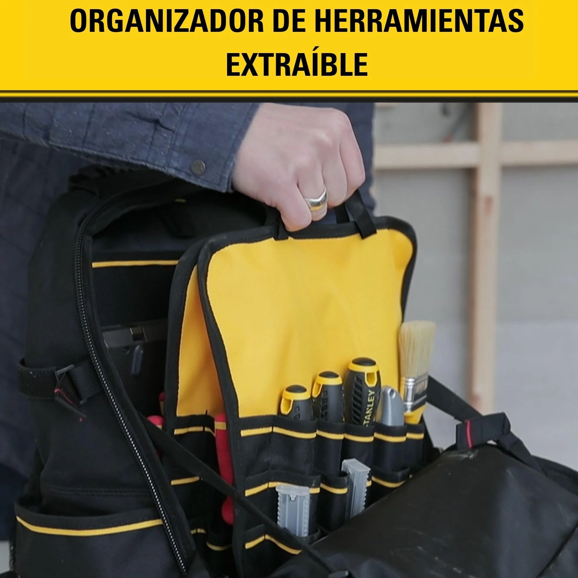STANLEY FATMAX Mochila Porta Herramientas de Alta Resistencia, 1-95-611