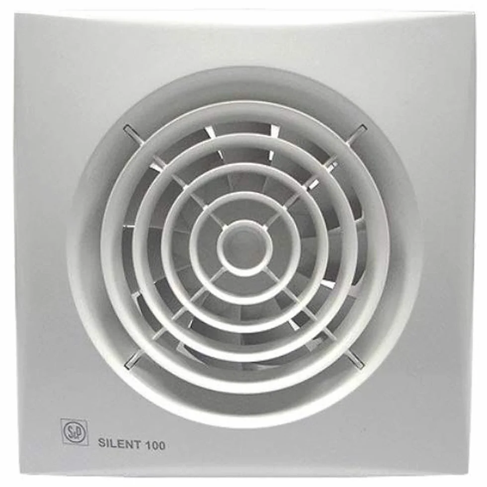 S&P 5210401500 SILENT-100 CRZ Extractores de Baño, 220-240V, 50Hz