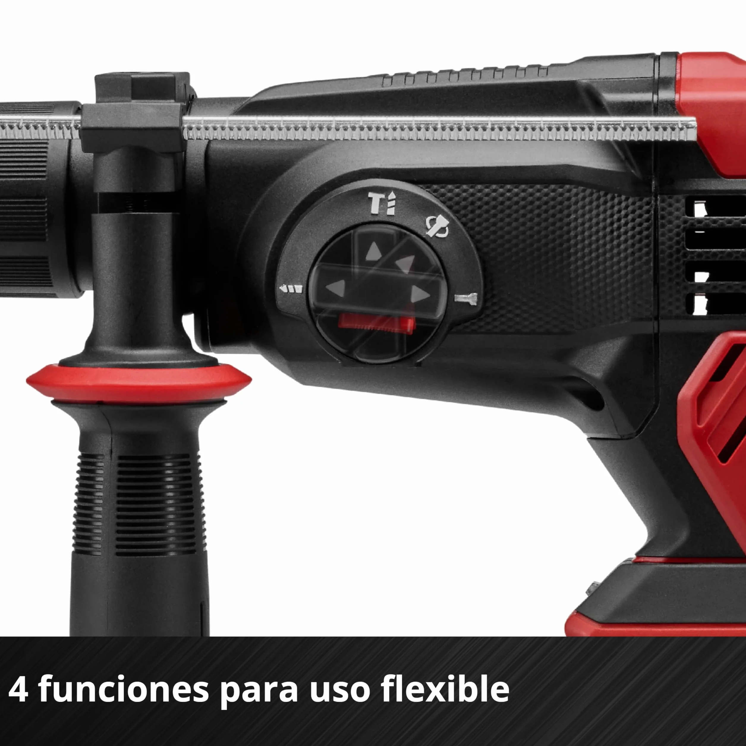Einhell Martillo perforador con batería TE-HD 18/20 Li (1x4,0 Ah) Power X-Change (18 V, 1,8 J, SDS-plus, potencia de perforación de 20 mm en hormigón, 4 funciones, incl. batería 4,0 Ah + cargador)