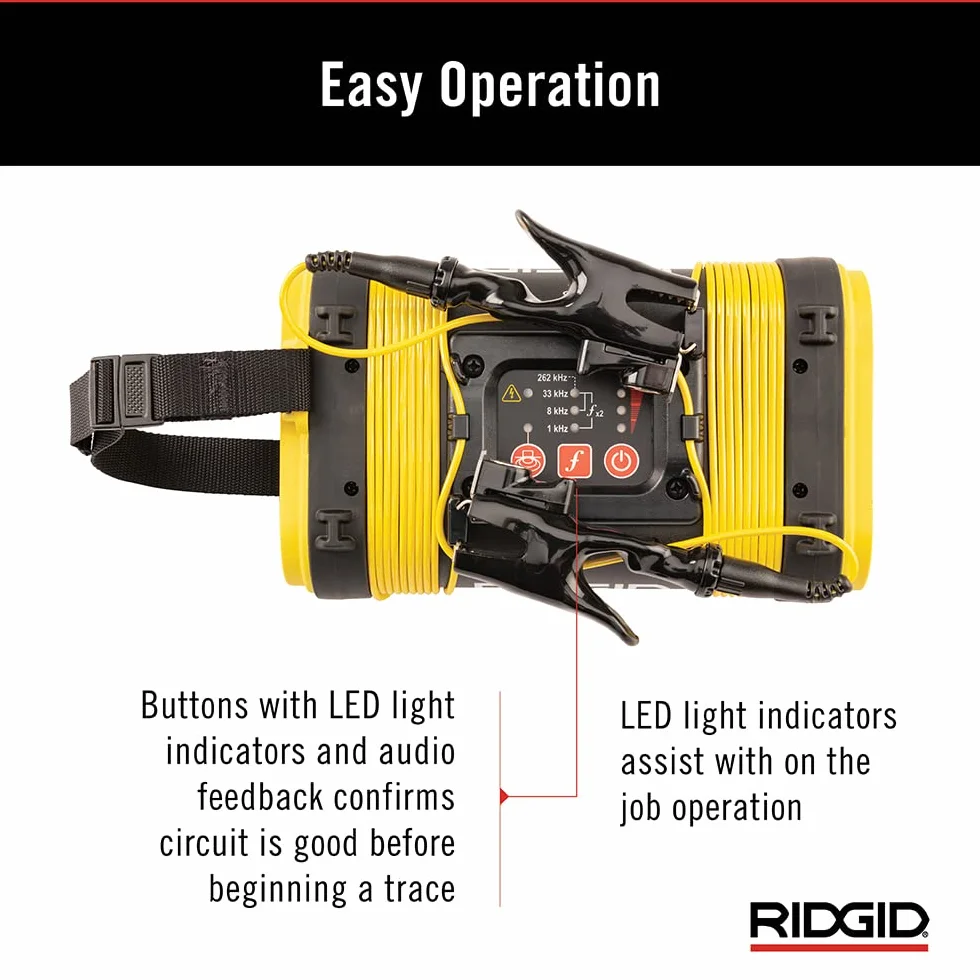 Ridgid 21898 seektech ST-305 línea transmisor, línea Tracer y metro línea localizador