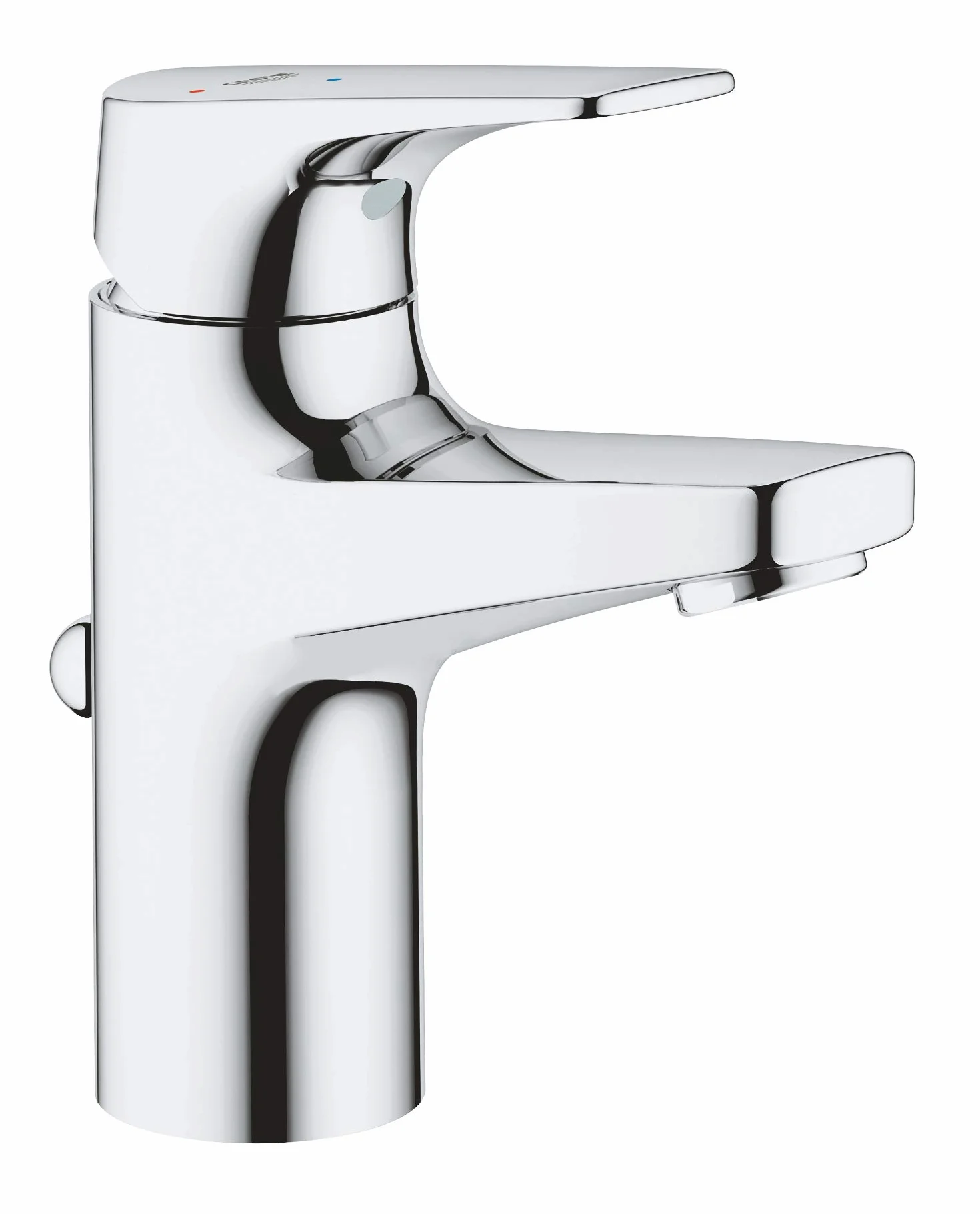 Grohe Start Flow- Grifo de lavabo monomando (vaciador automático, menor consumo de agua, altura 146mm), cromo, 23769000